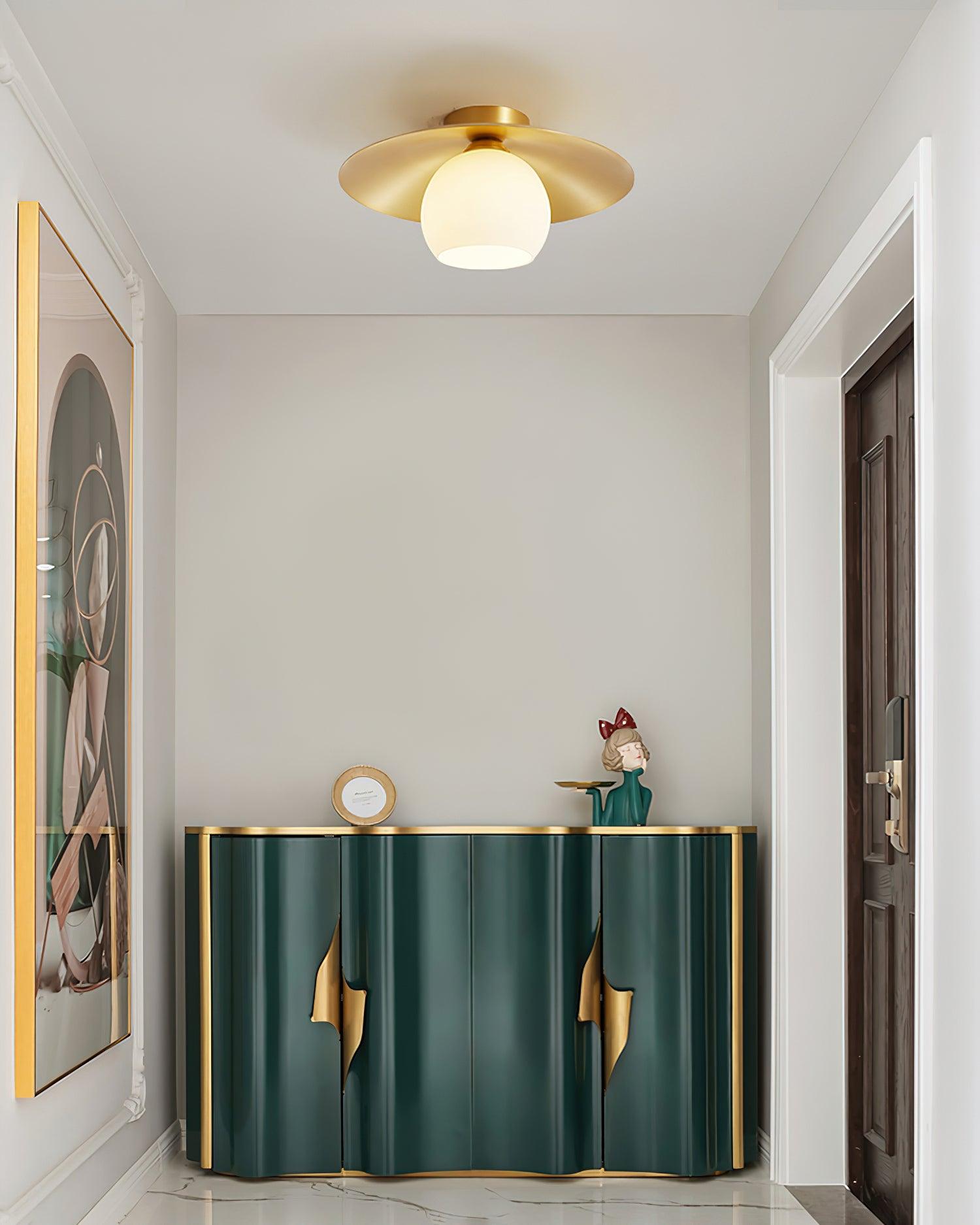Brass Cap Ceiling Lamp - Cueteks