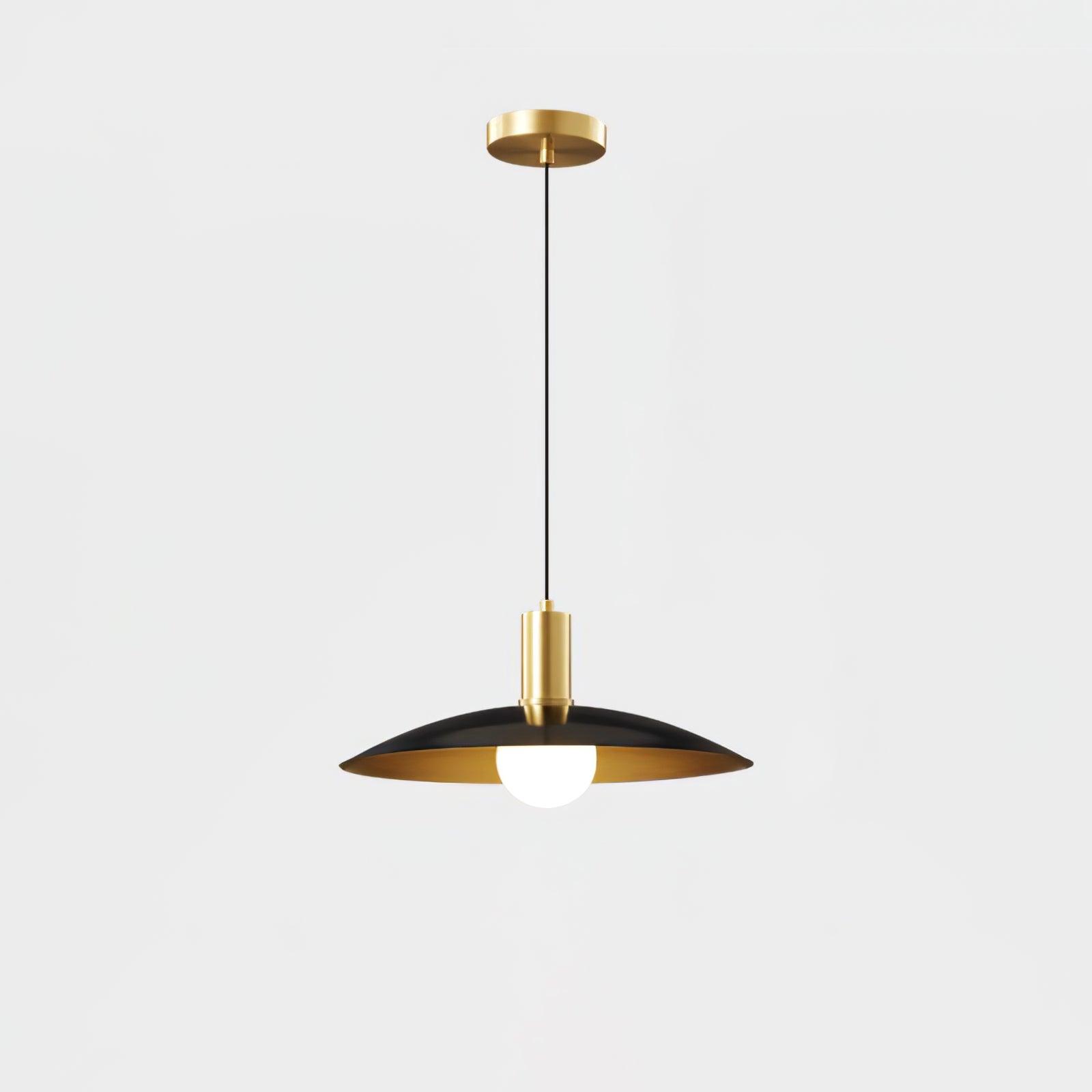Black & Brass option with black shade and brass-colour cap