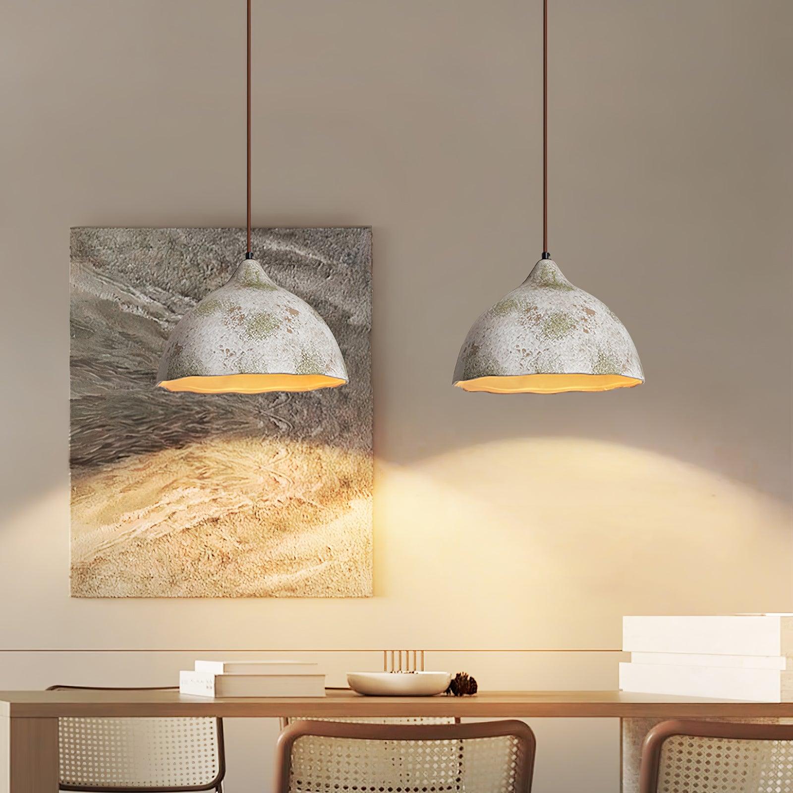 Pear Shape Ceramic Pendant Light - Cueteks