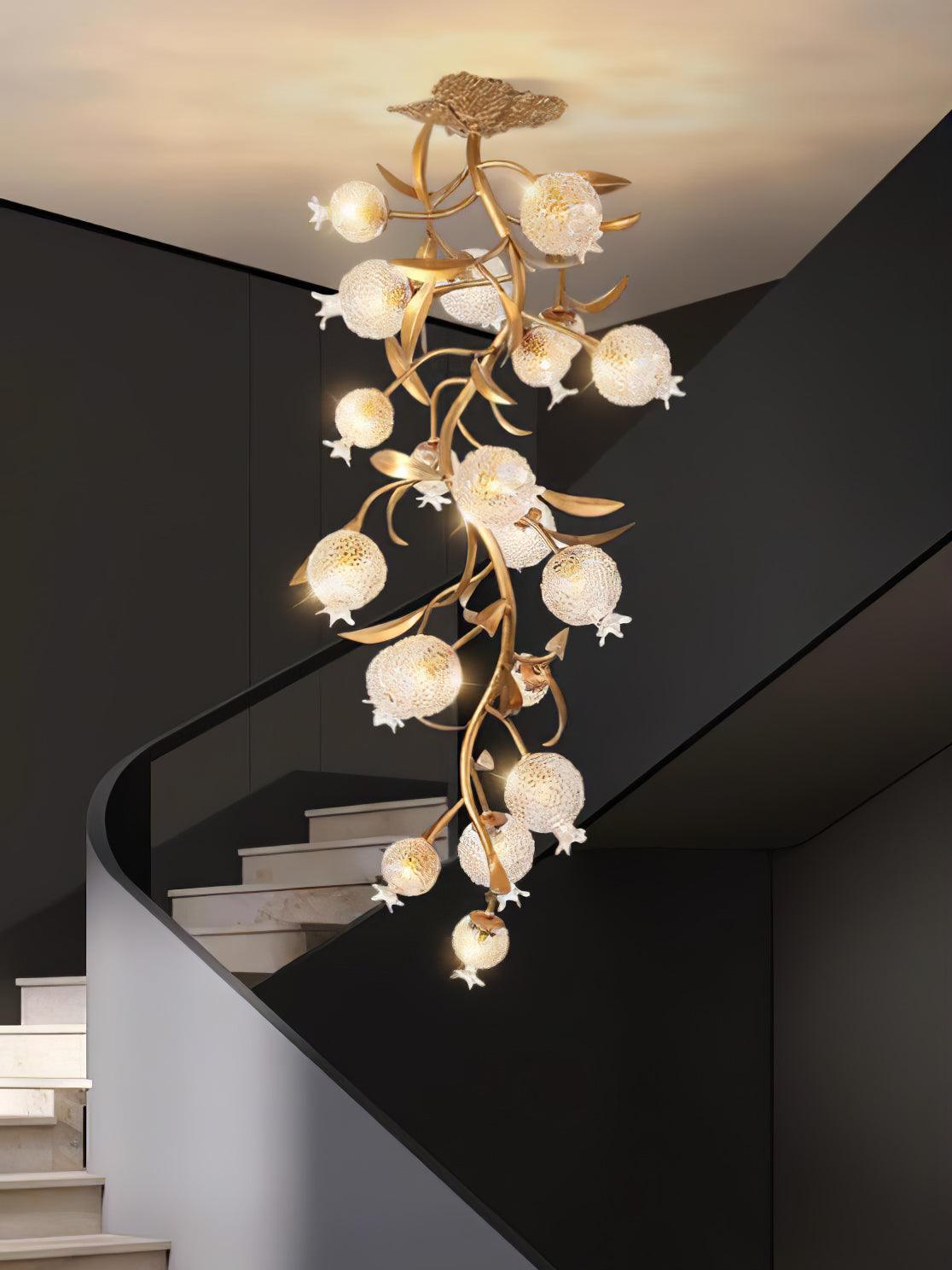 Pomegranate Brass Ceiling Lamp - Cueteks