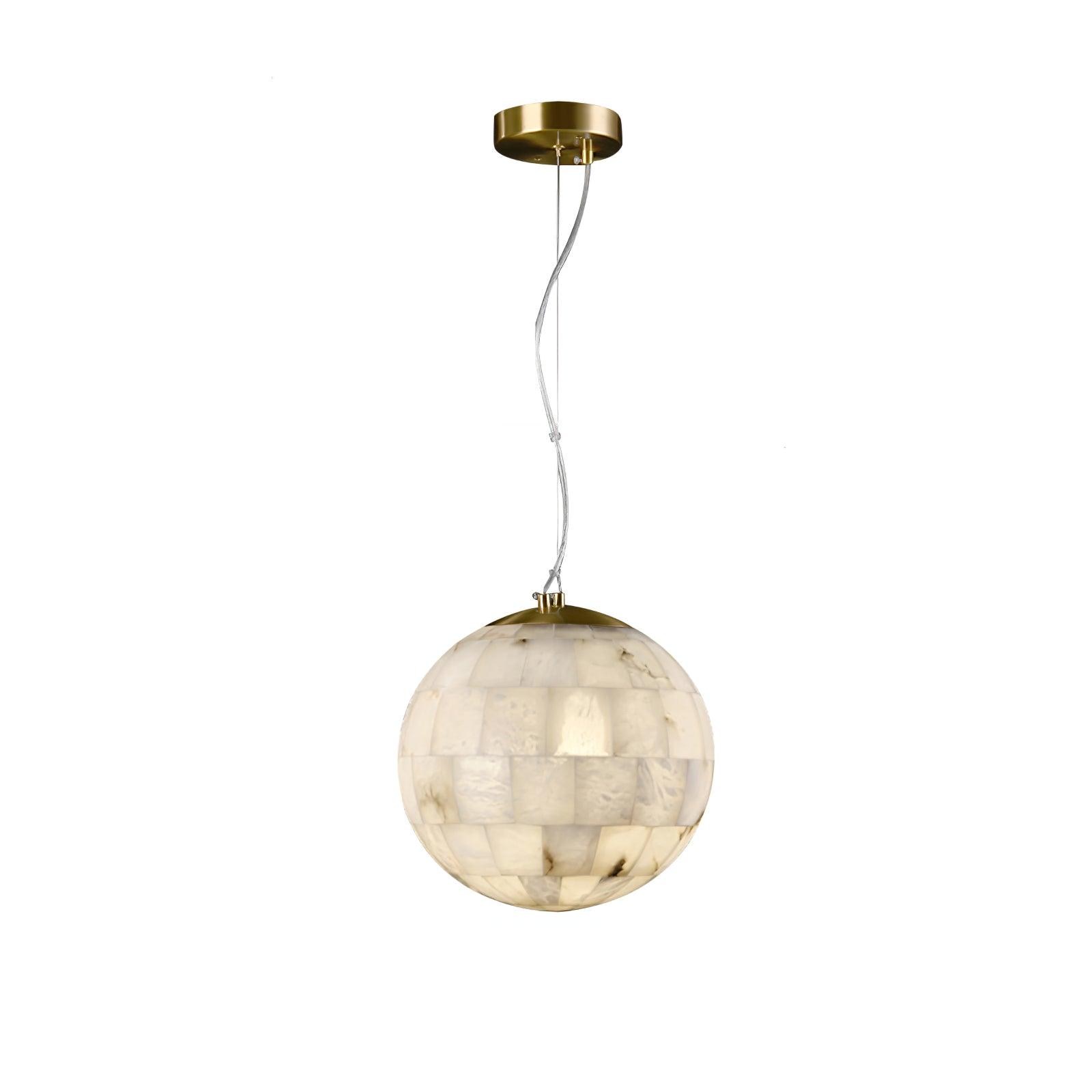 Alabaster Ball Pendant Light - Cueteks