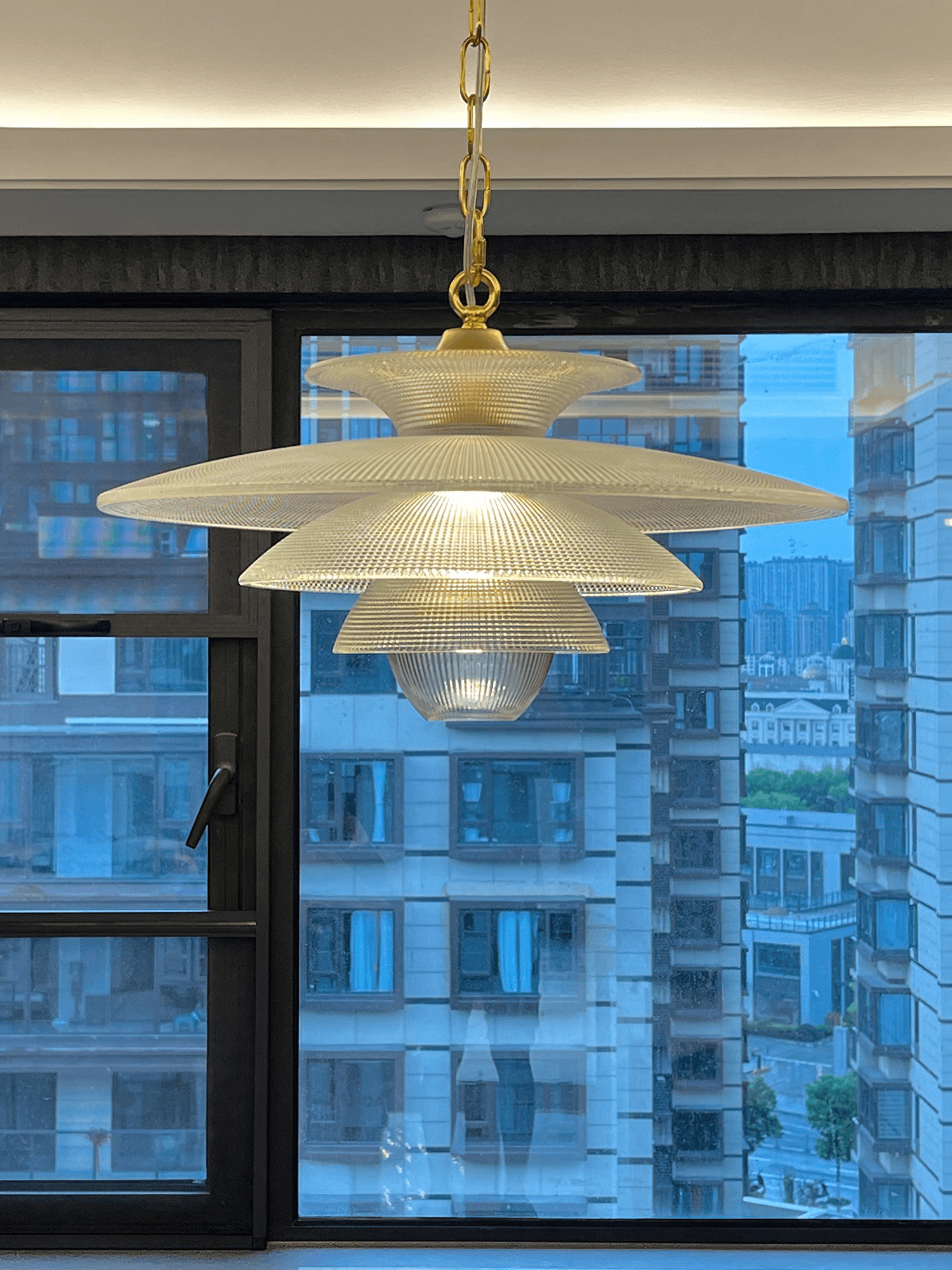 Grid Glass Pendant Light - Cueteks