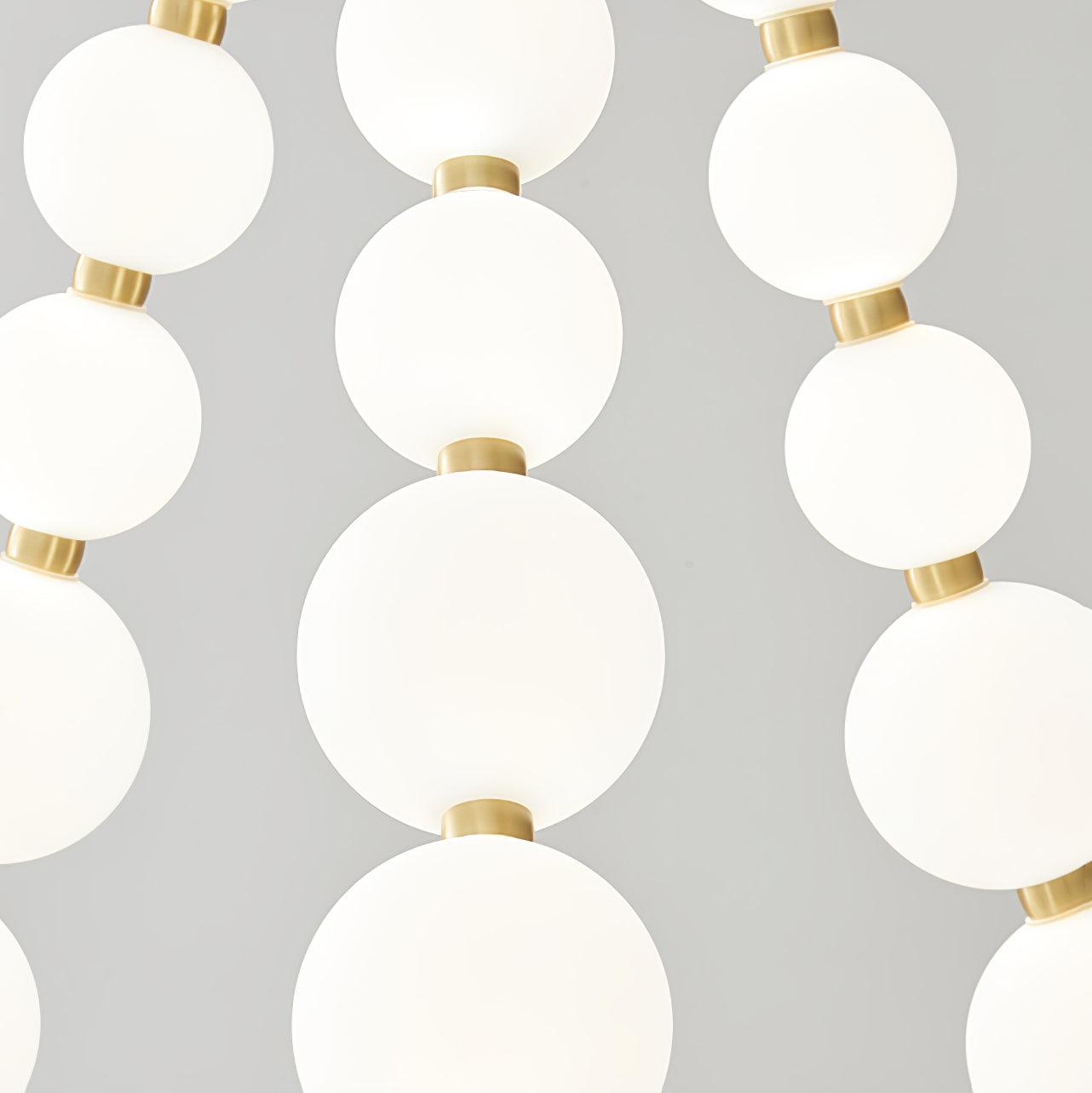 Acrylic Pearl Necklace Chandelier - Cueteks