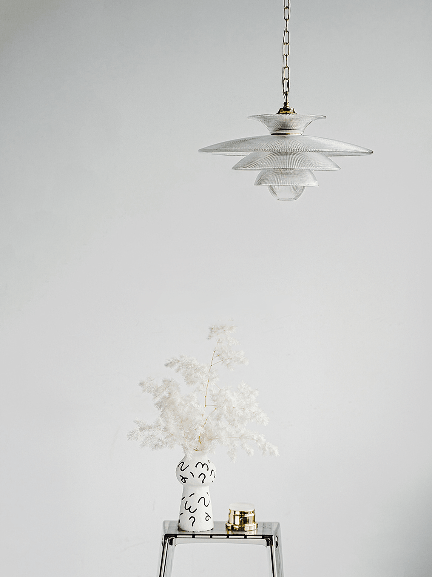 Grid Glass Pendant Light - Cueteks