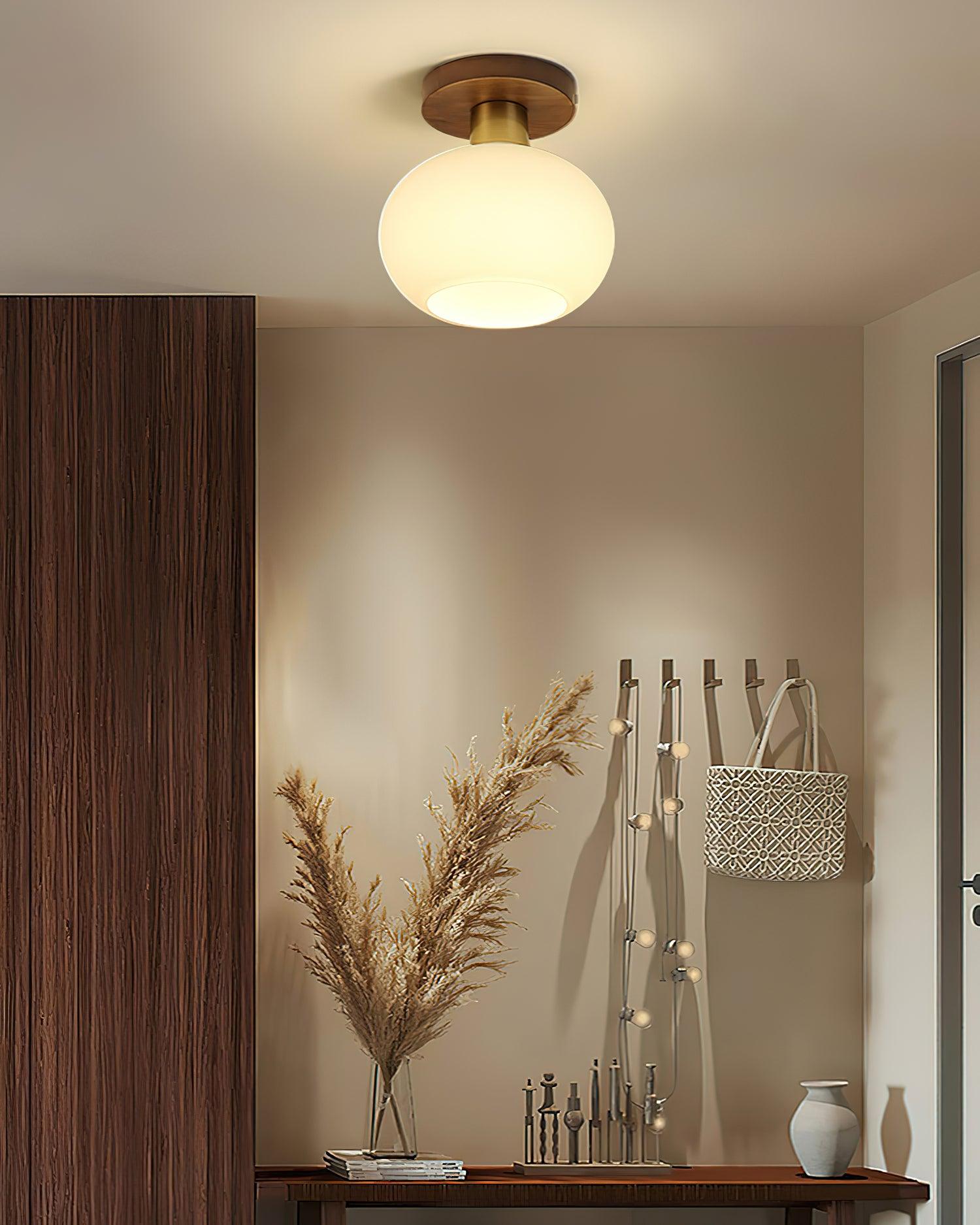 White Shell Ceiling Lamp - Cueteks