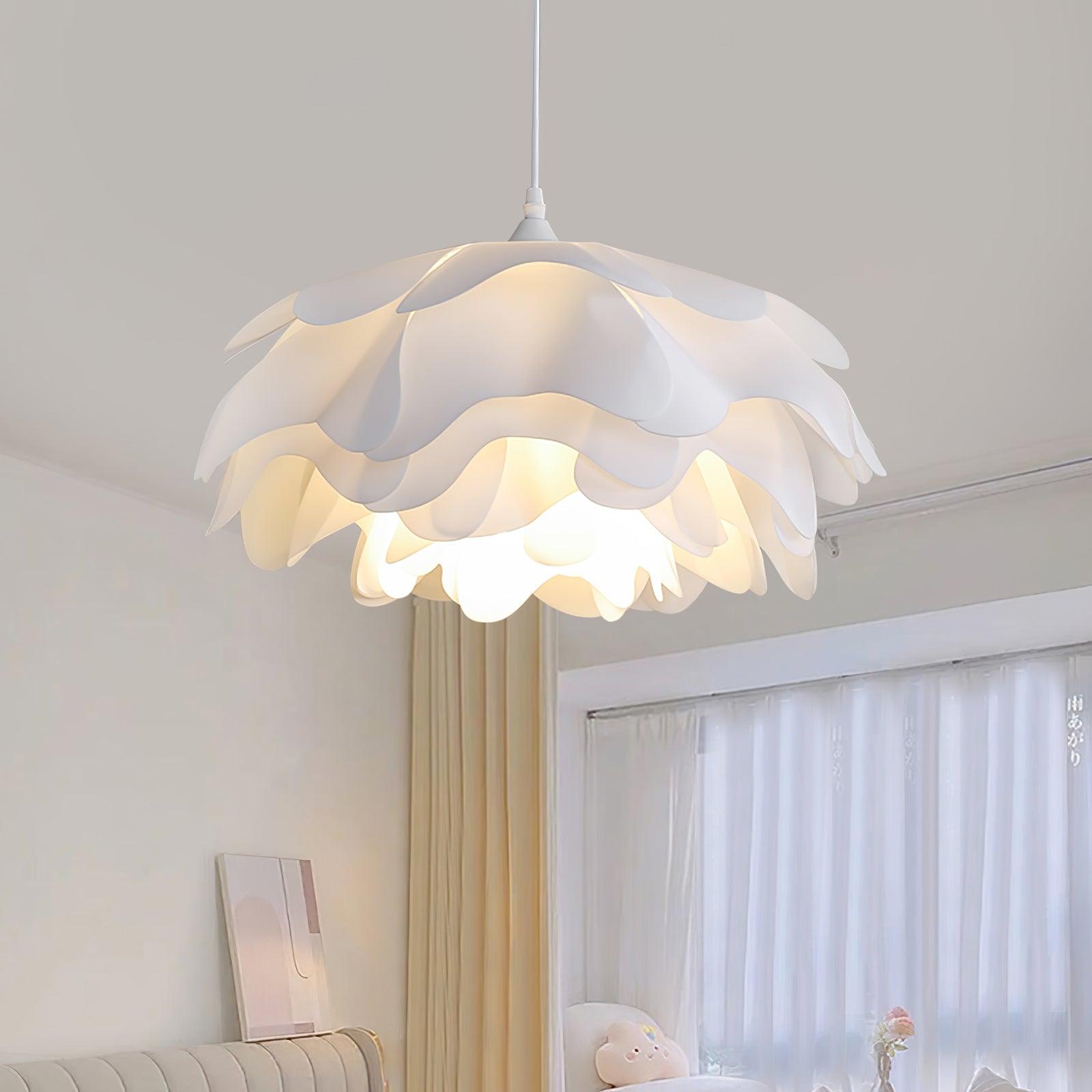Flower Shaped White Pendant Lamp - Cueteks