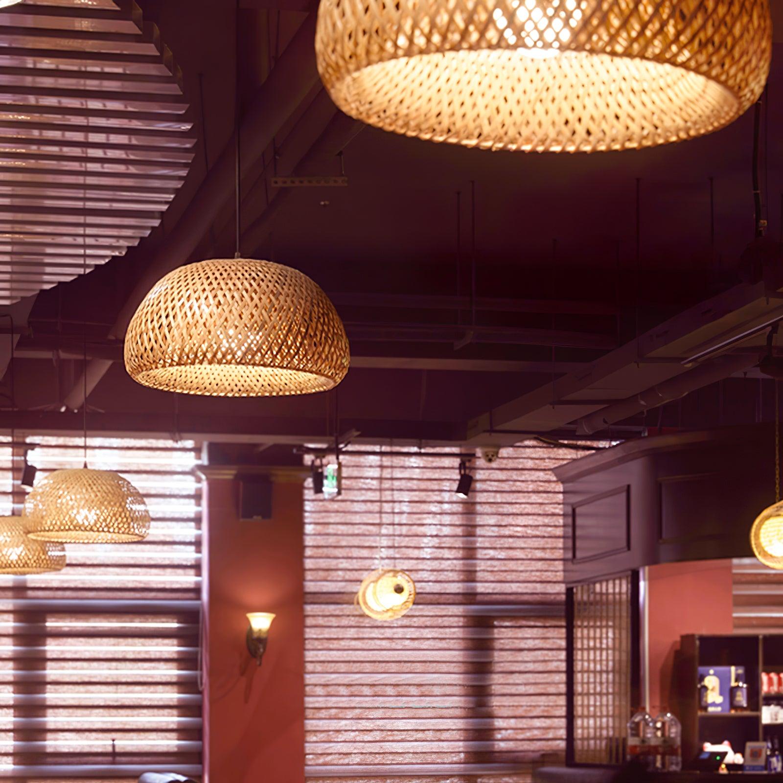 Zenith Bamboo Pendant Light - Cueteks