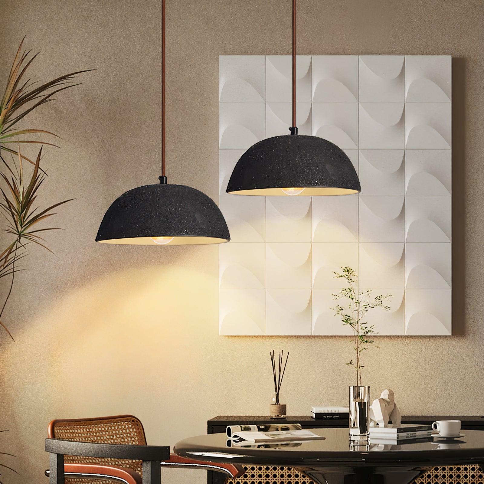 Black Arch Ceramic Pendant Lamp - Cueteks