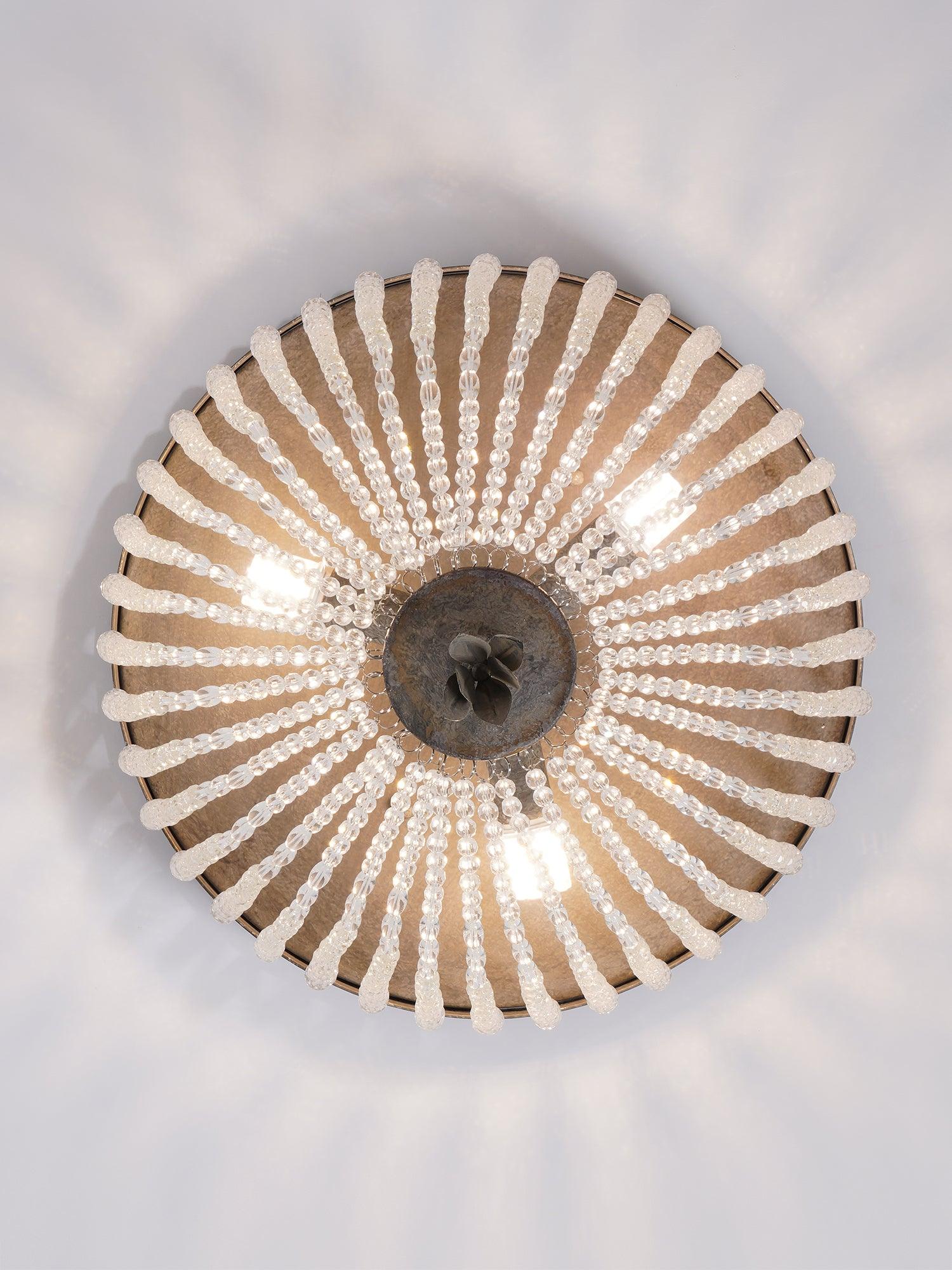 Dauphine Crystal Ceiling Light - Cueteks