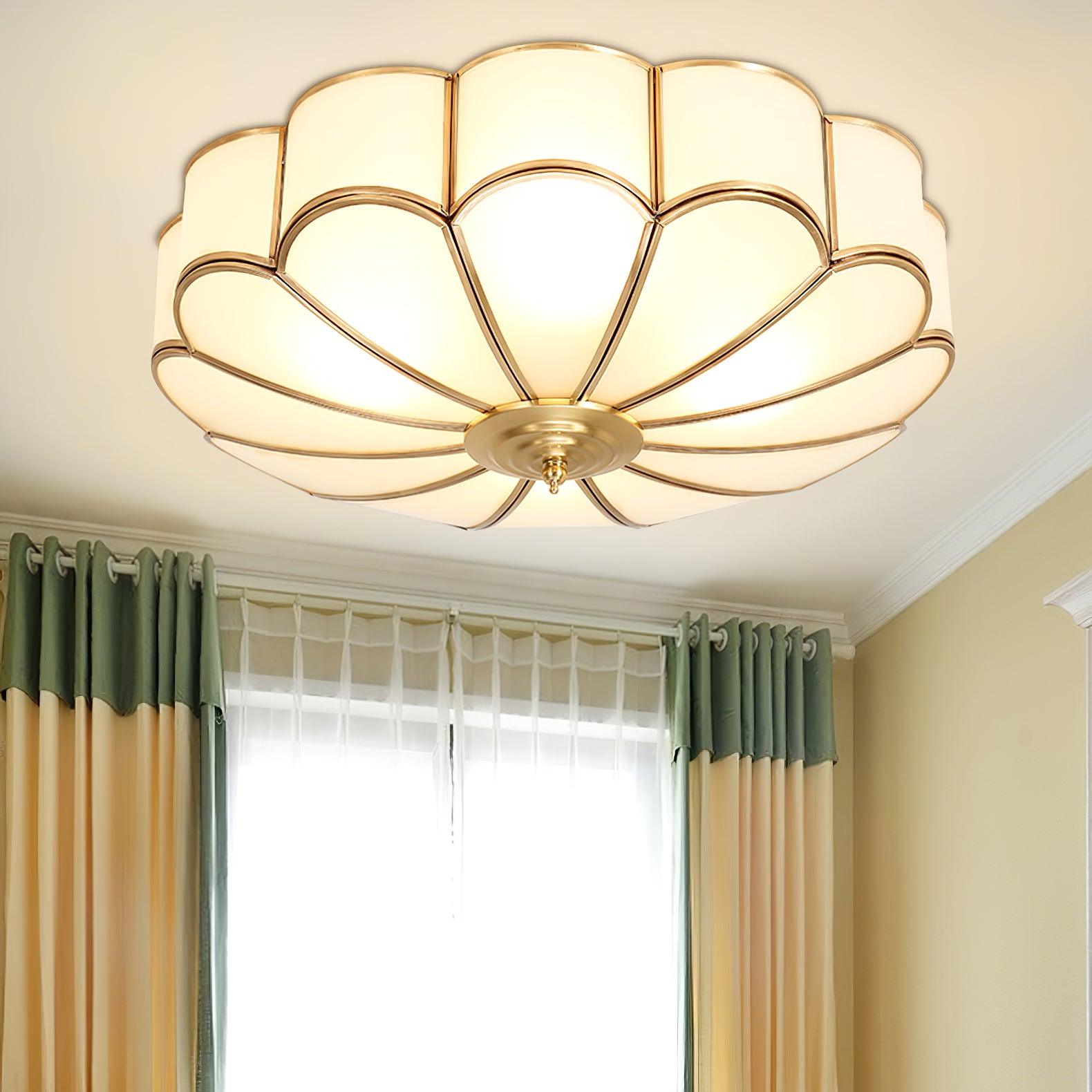 Flower Shape Glass Recessed Ceiling Light - Cueteks