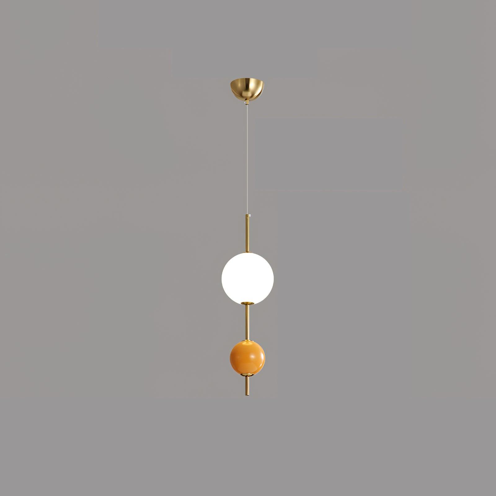 Orange two-ball option with white upper globe