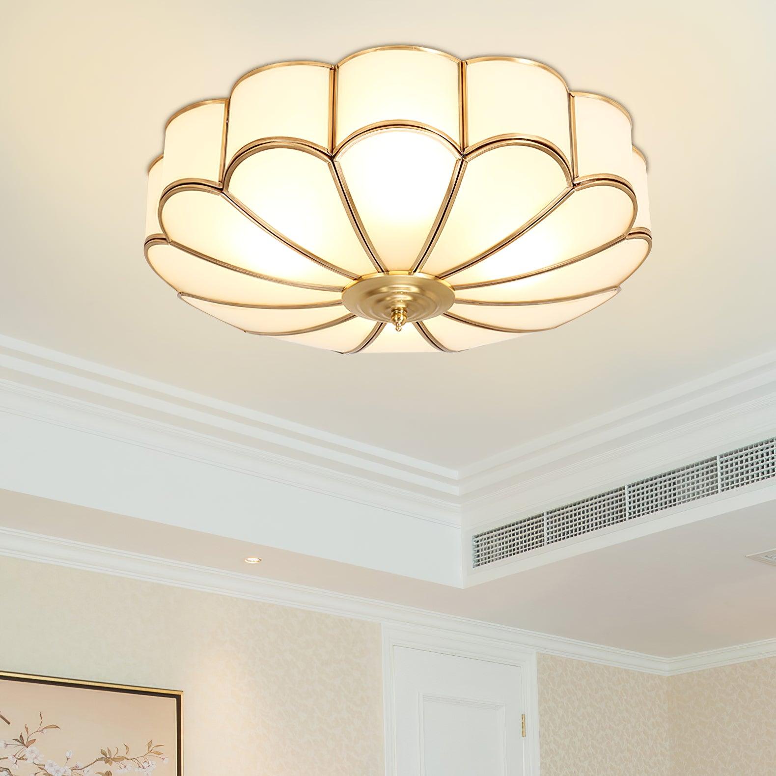 Flower Shape Glass Recessed Ceiling Light - Cueteks