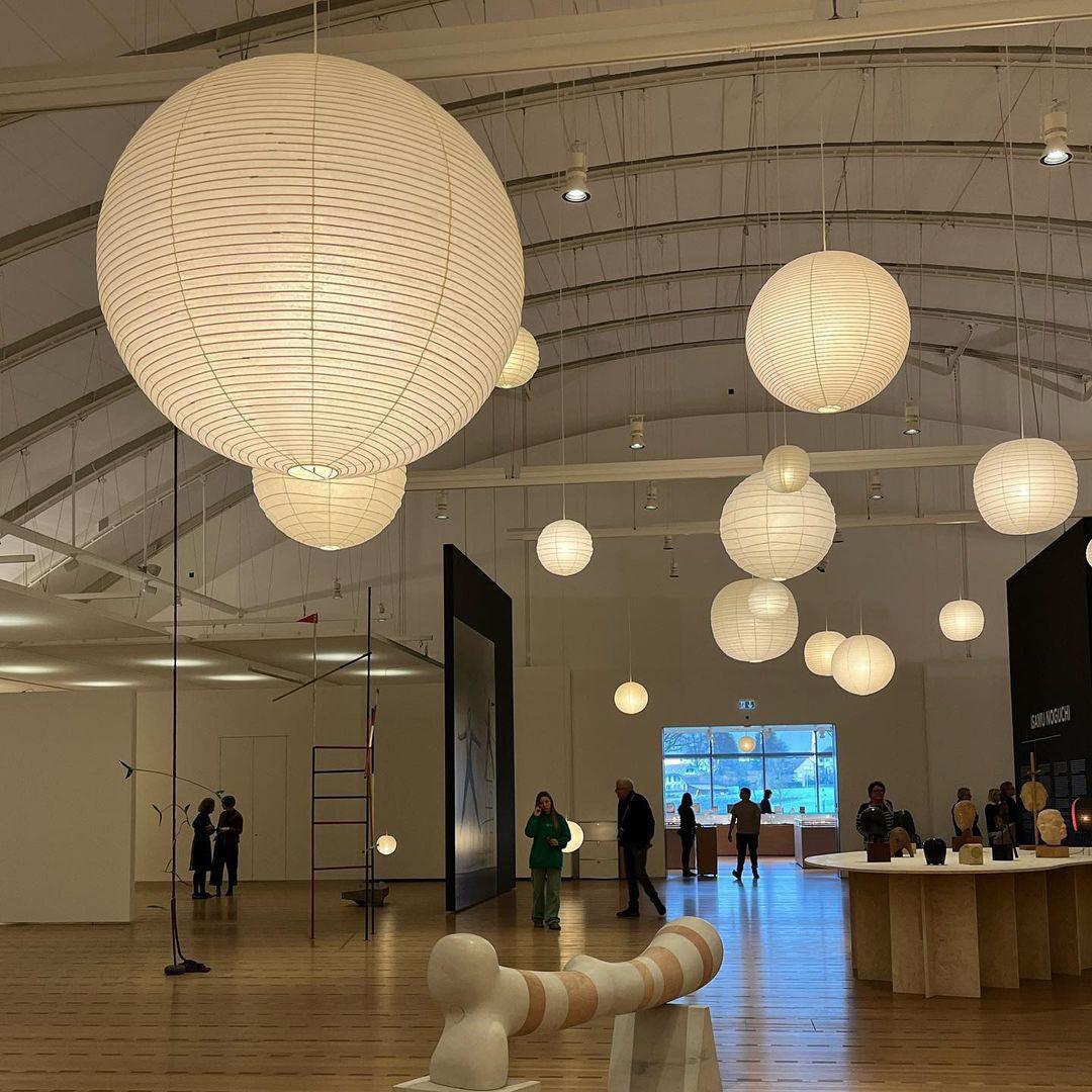 Washi Paper Round Series Pendant Lamp - Cueteks