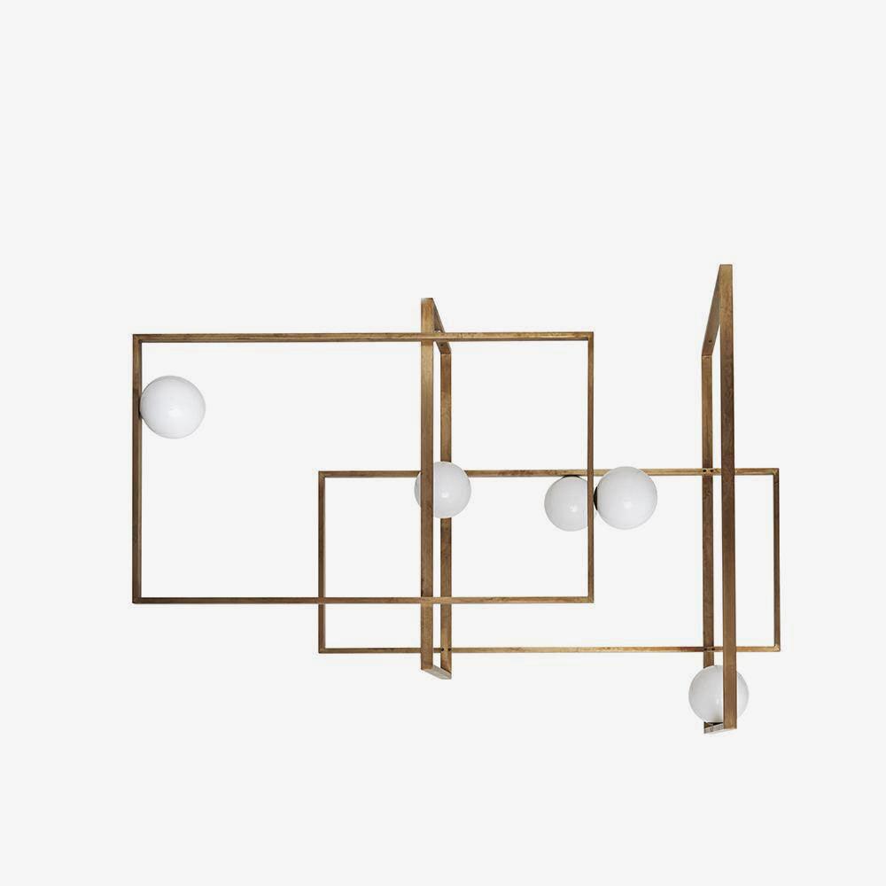 Mondrian Glass Ceiling Light - Cueteks
