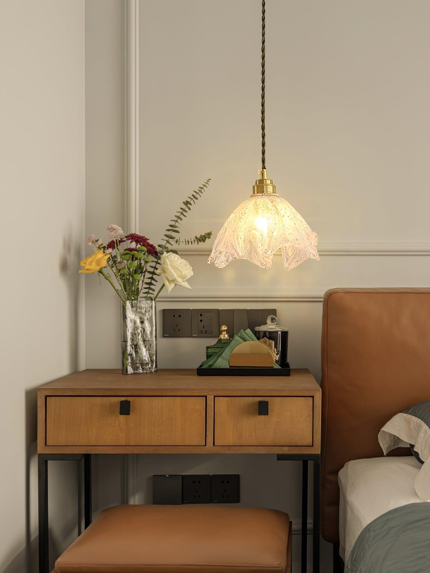 Lotus Crystal Small Pendant Light - Cueteks