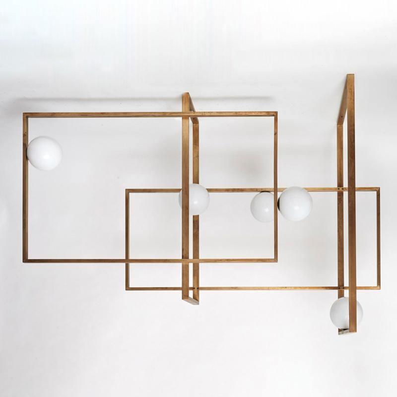Mondrian Glass Ceiling Light - Cueteks