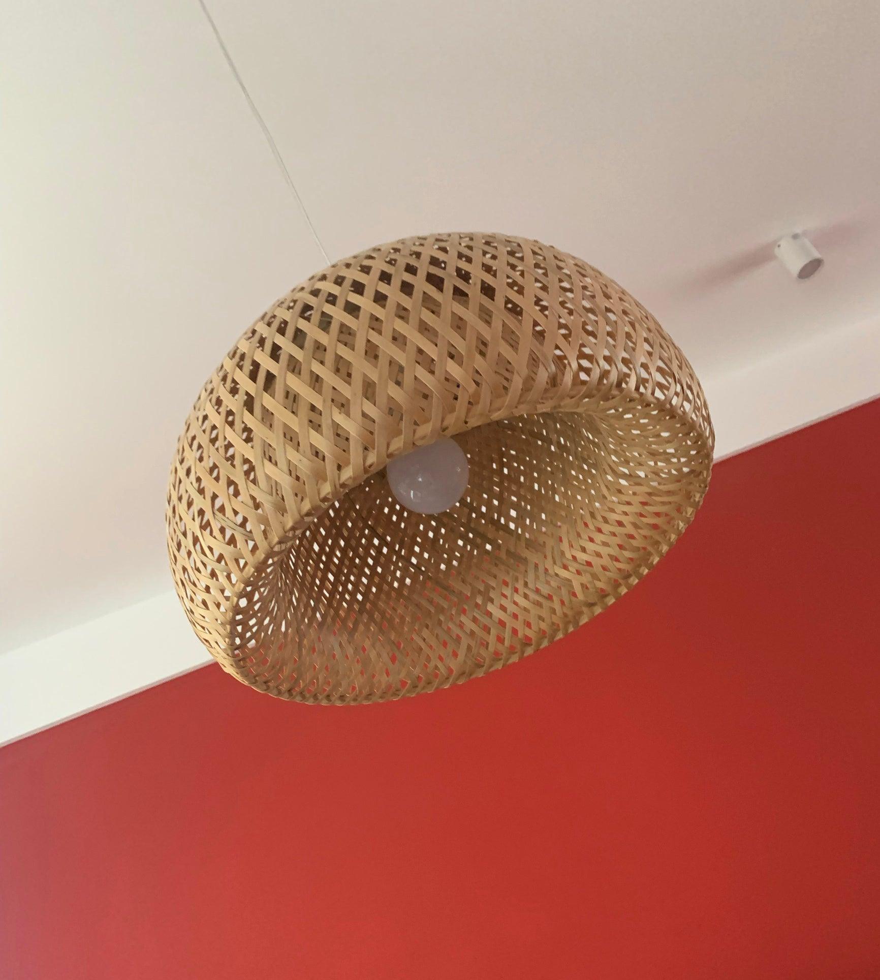 Bamboo Braided Pendant Lamp - Cueteks