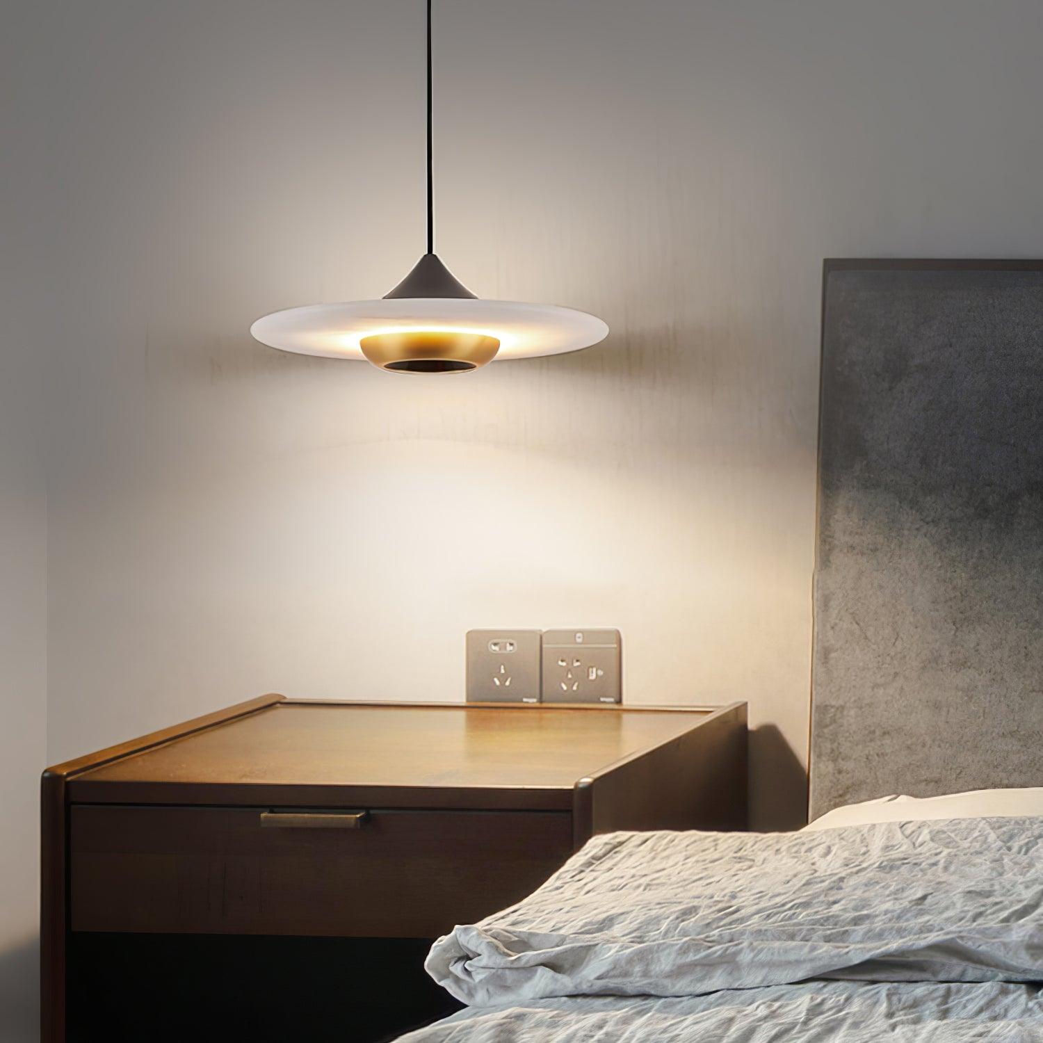 Flying Saucer Marble Pendant Lamp - Cueteks