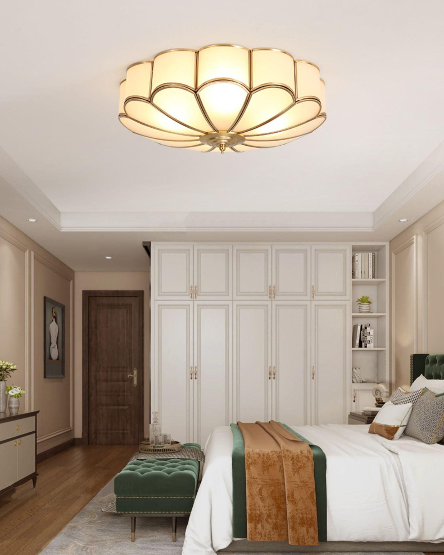 Flower Shape Glass Recessed Ceiling Light - Cueteks
