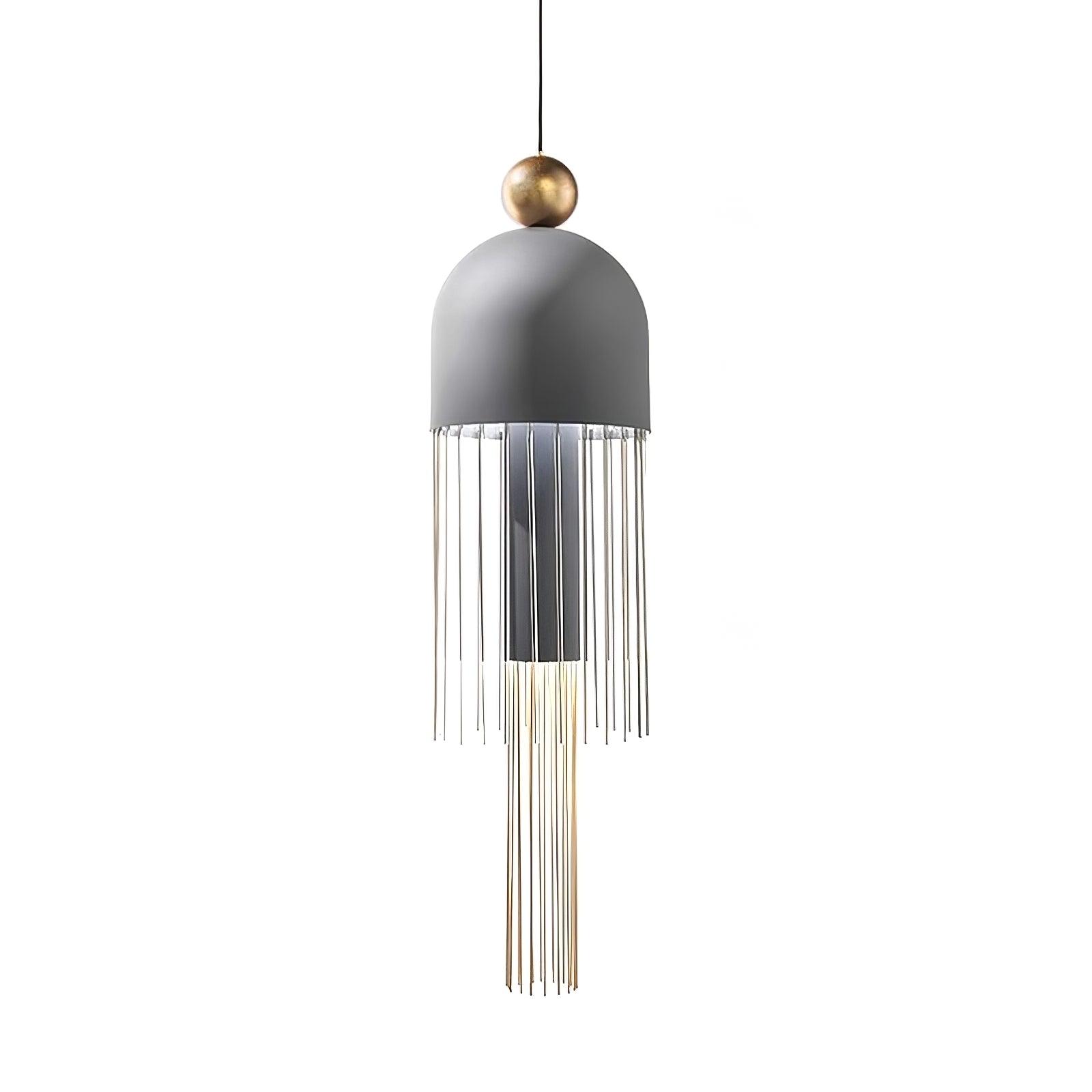Style A Grey option with dome and two lengths of hanging rods