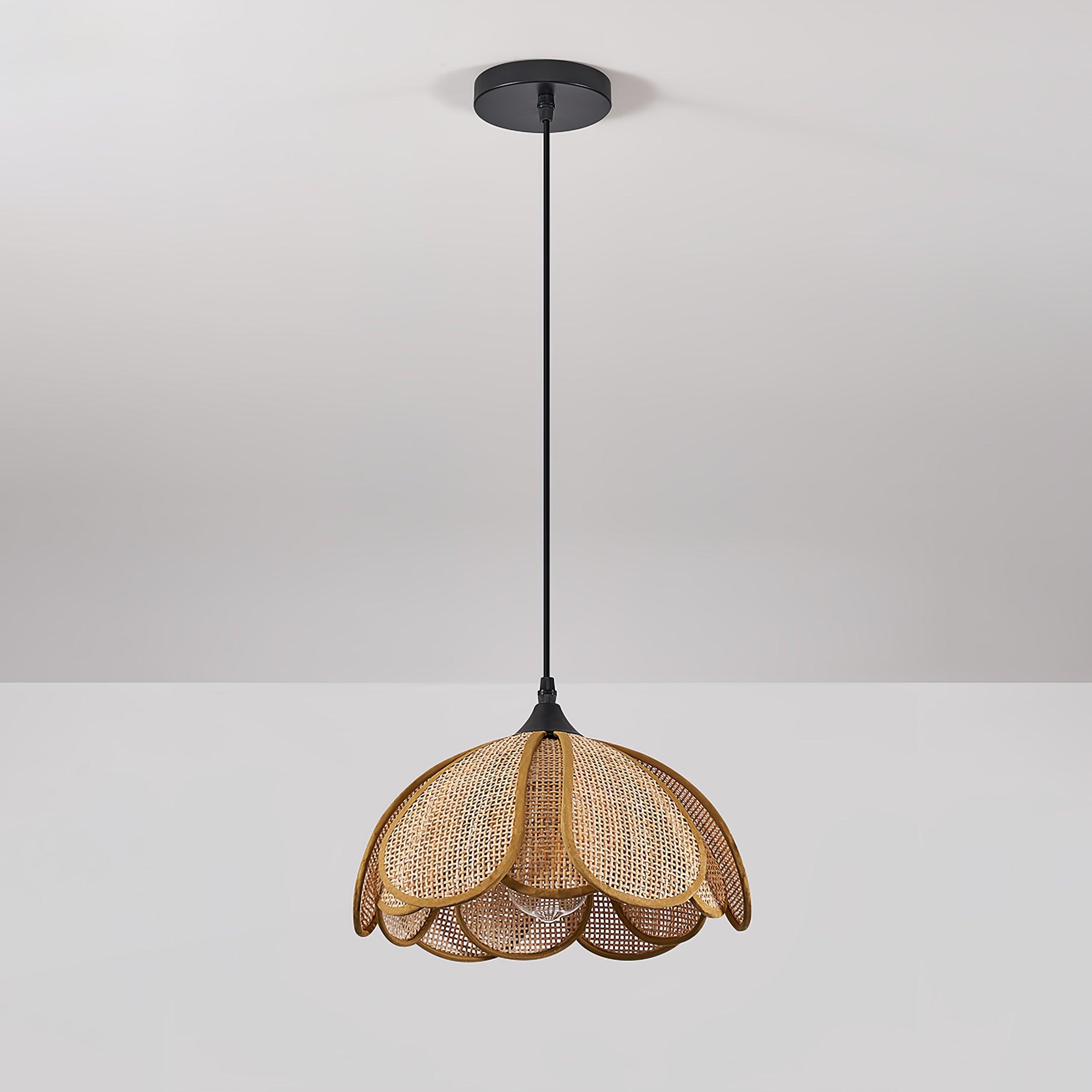 Bloom Rattan Pendant Lamp - Cueteks