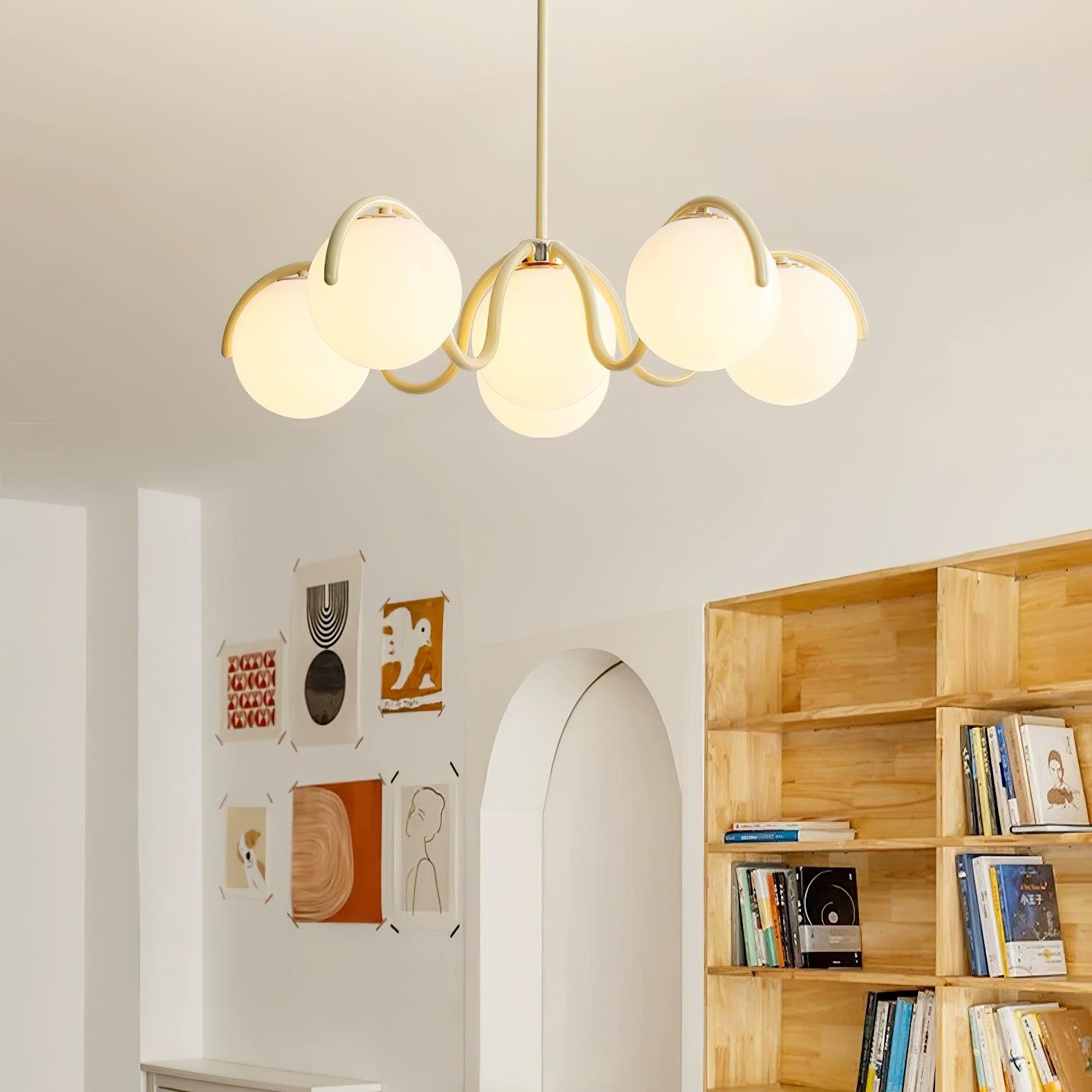 Reedway Curve Linear Chandelier - Cueteks