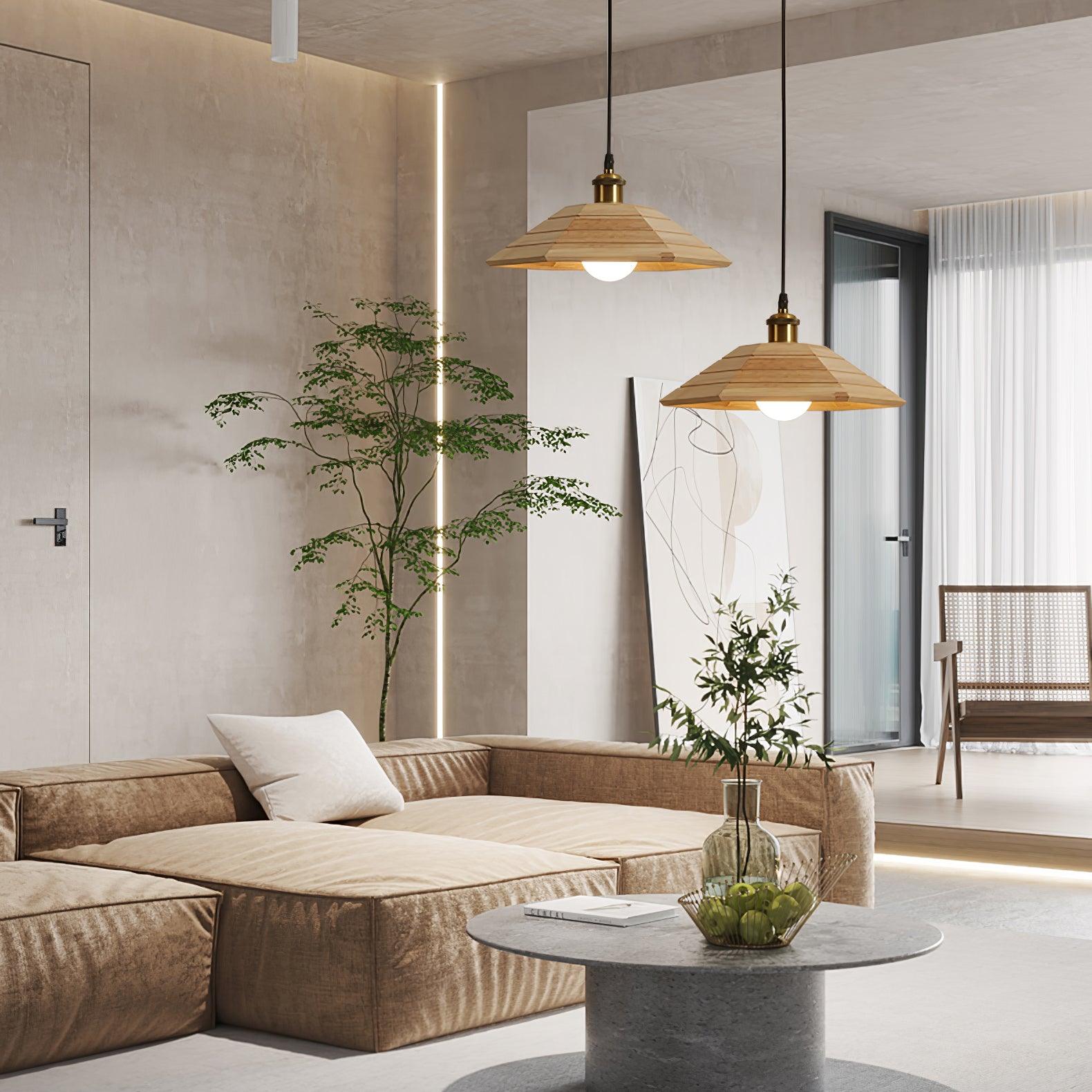 Aeyee Wood Pendant Light - Cueteks