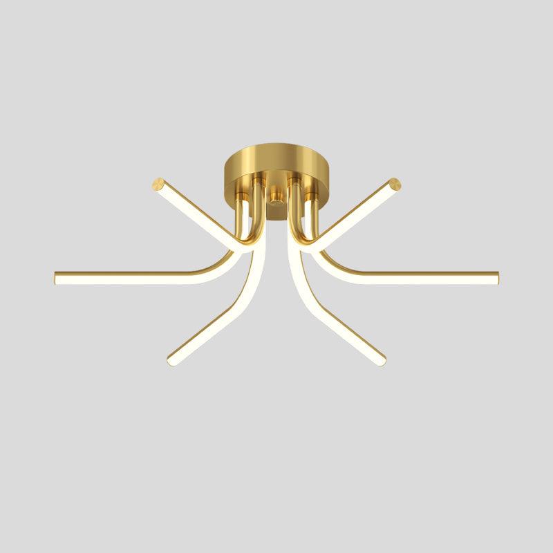 Brass Starbursts Ceiling Lamp - Cueteks