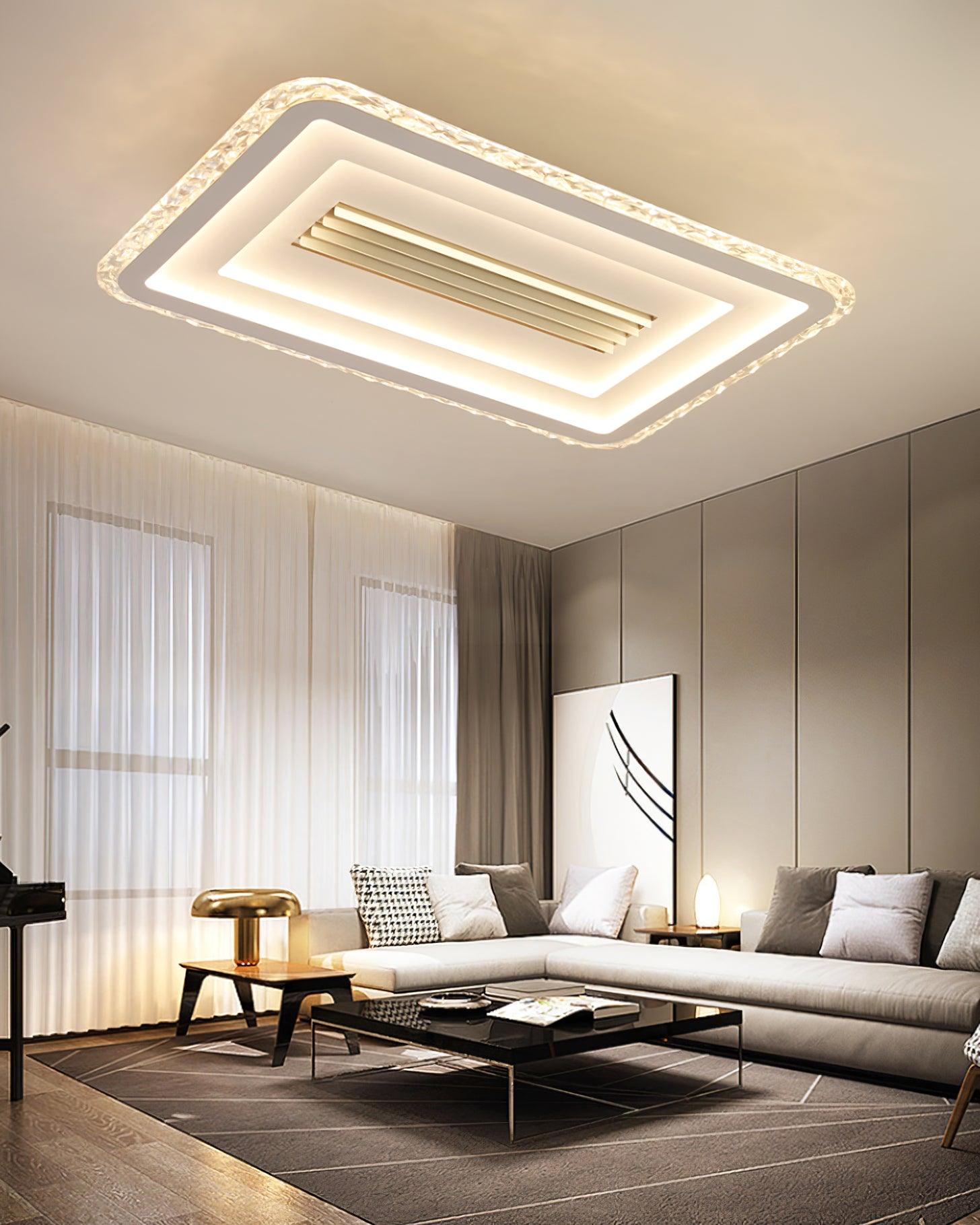 Acrylic Ultrathin Rectangle Ceiling Lamp - Cueteks