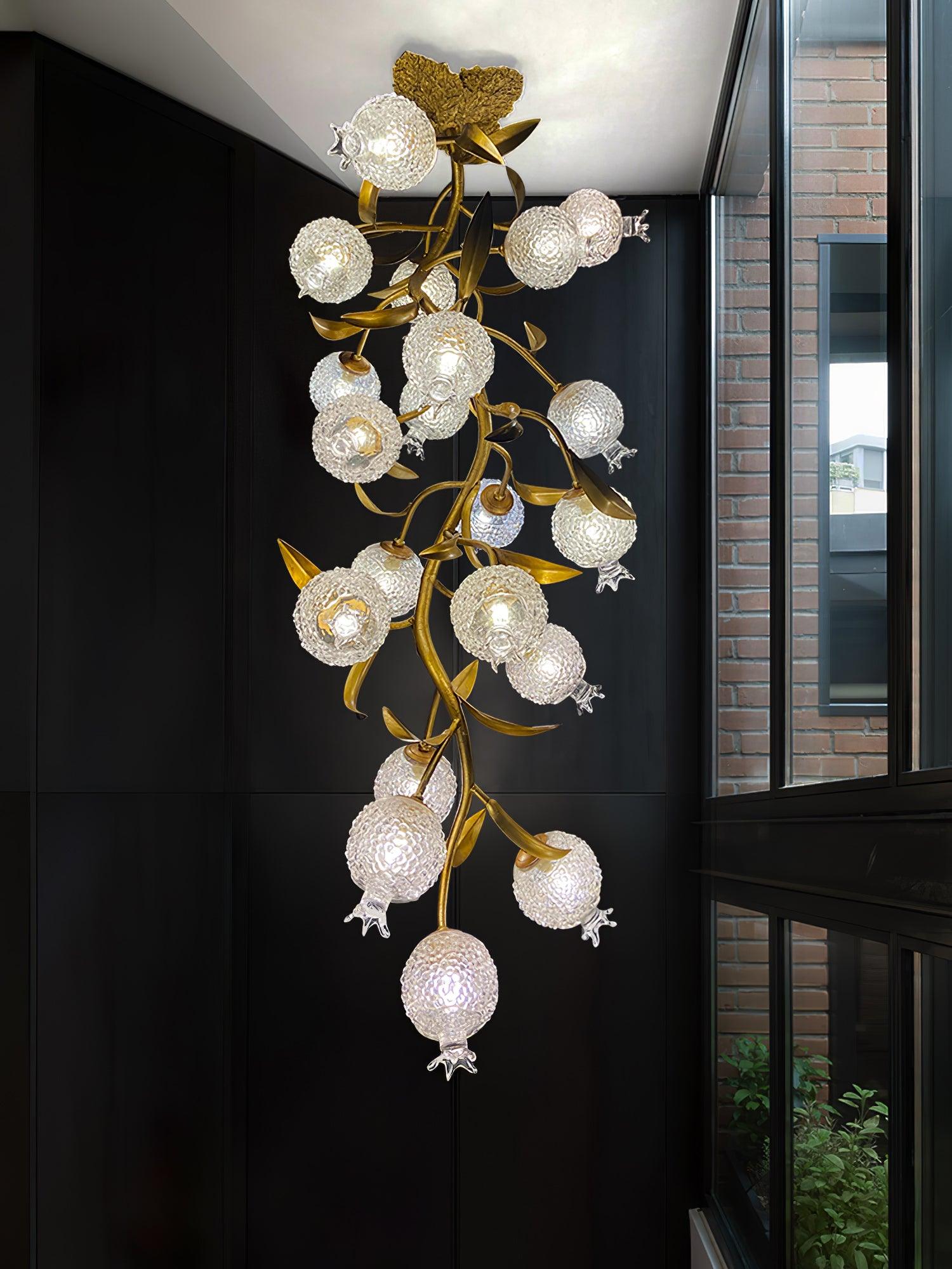 Pomegranate Brass Ceiling Lamp - Cueteks