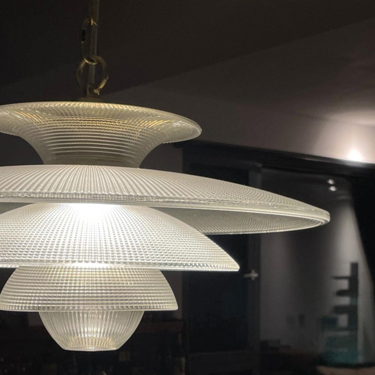 Grid Glass Pendant Light - Cueteks