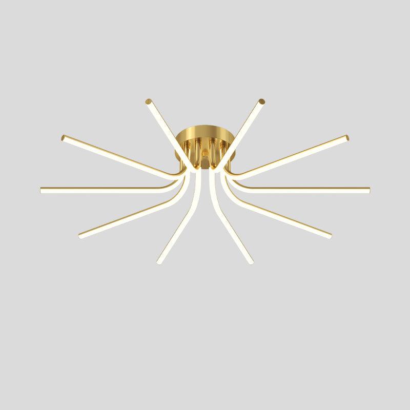 Brass Starbursts Ceiling Lamp - Cueteks