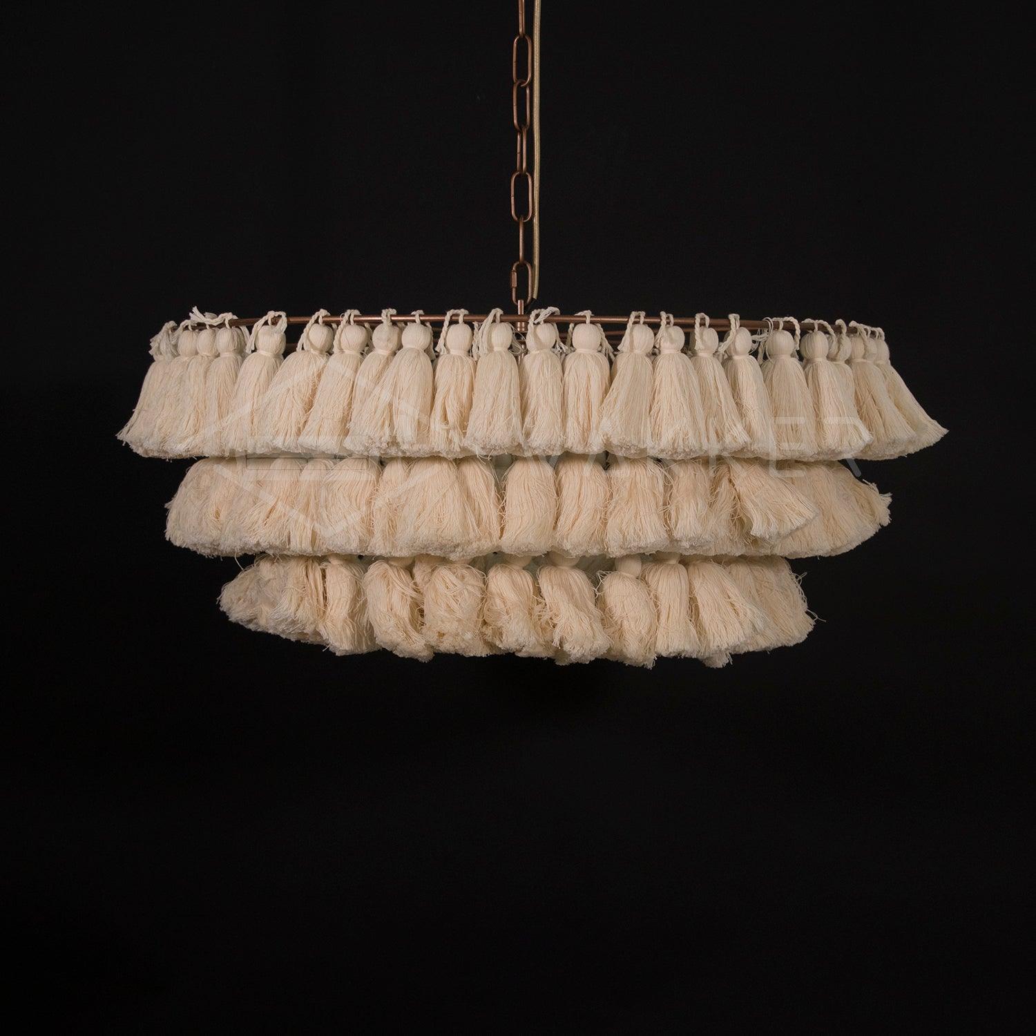 Fela Tassel Chandelier - Cueteks