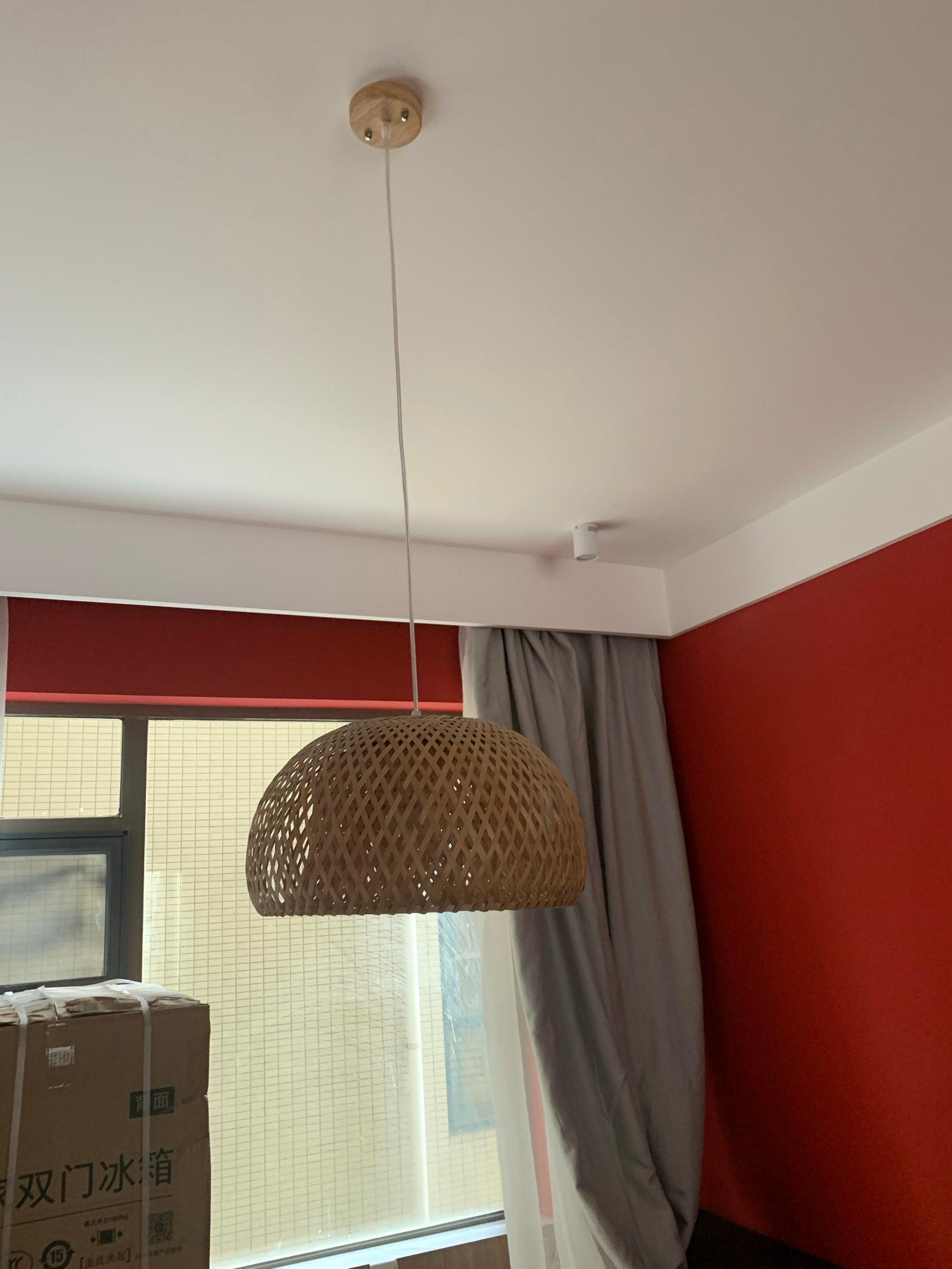 Bamboo Braided Pendant Lamp - Cueteks