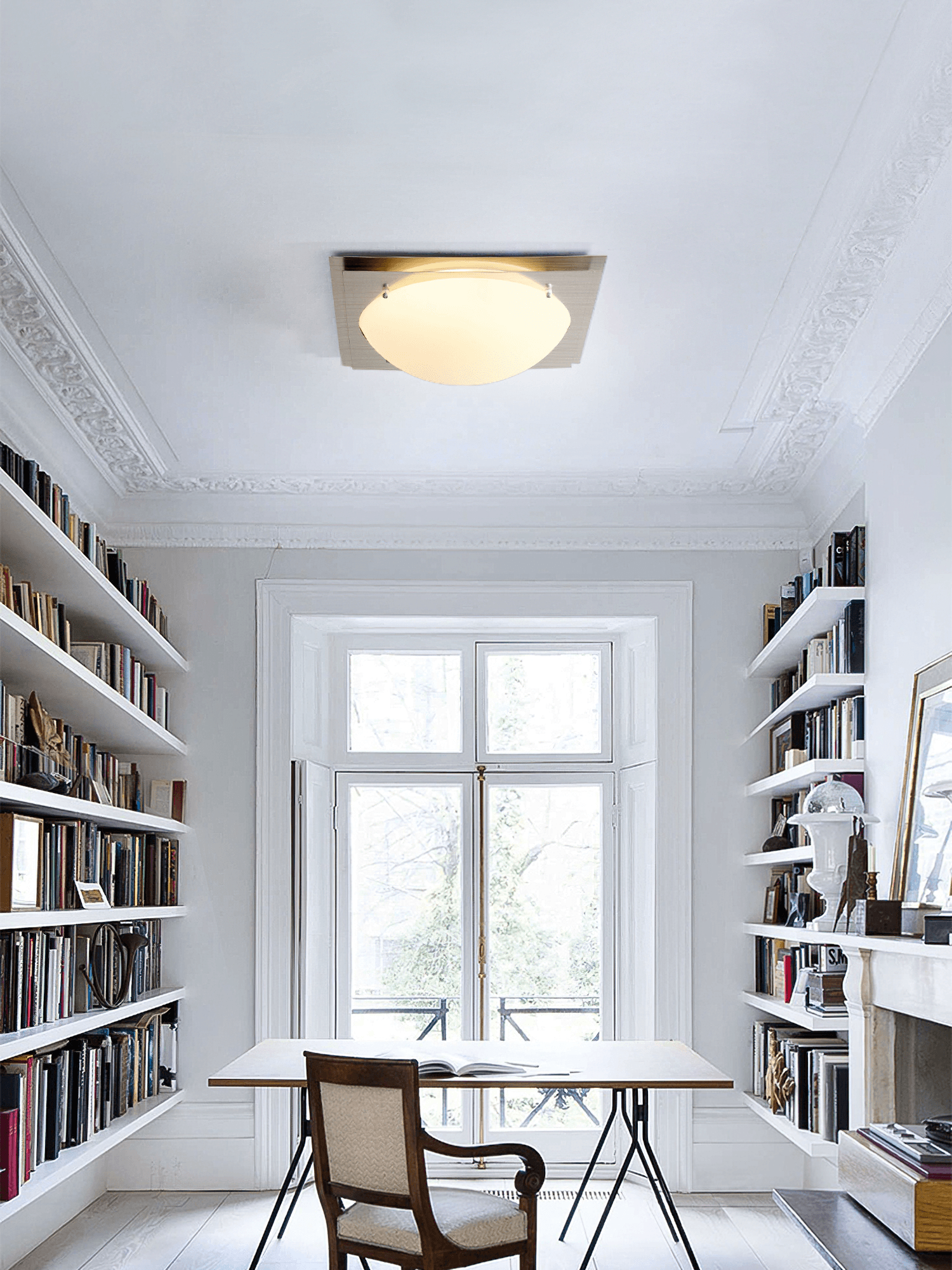 Edged Glass Ceiling Lamp - Cueteks