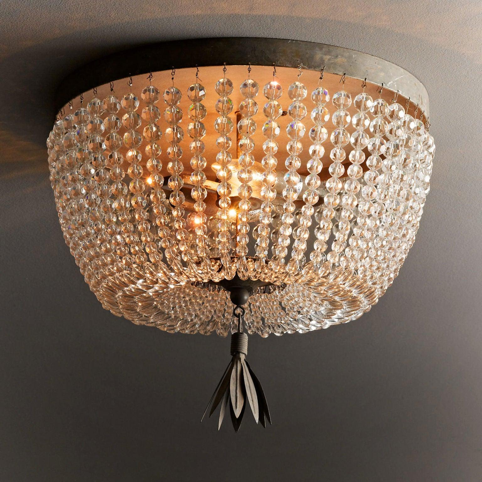 Dauphine Crystal Ceiling Light - Cueteks