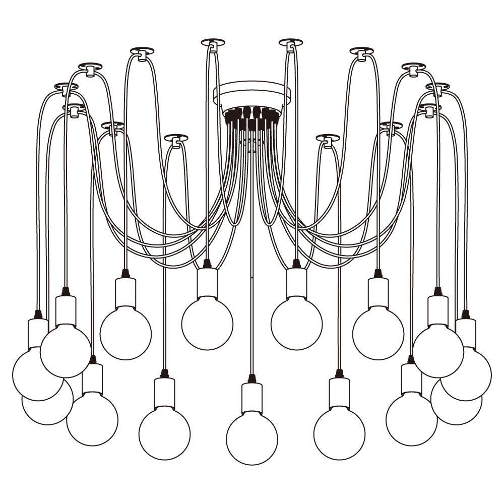 Spider Ceiling Chandelier - Cueteks