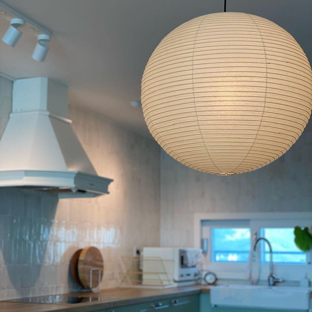 Washi Paper Round Series Pendant Lamp - Cueteks