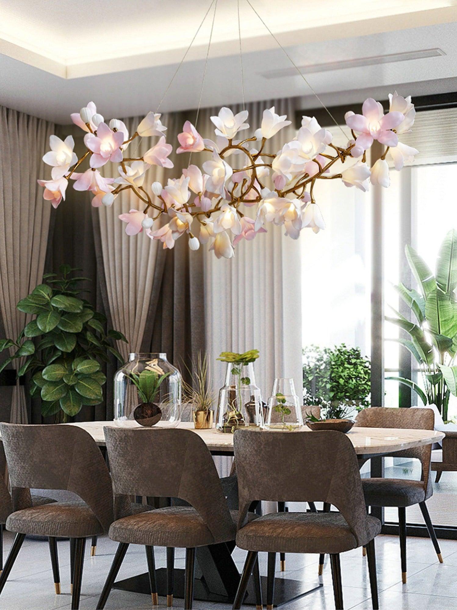 Circular Blossom Chandelier - Cueteks