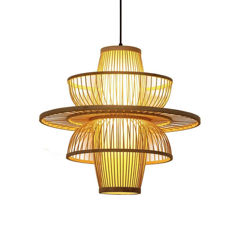 Handmade Sigyn Bamboo Pendant Lamp - Cueteks