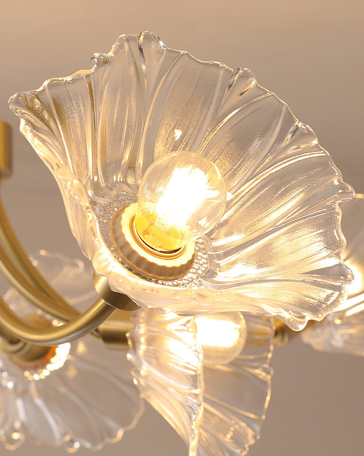Kalin Flower Glass Ceiling Lamp - Cueteks