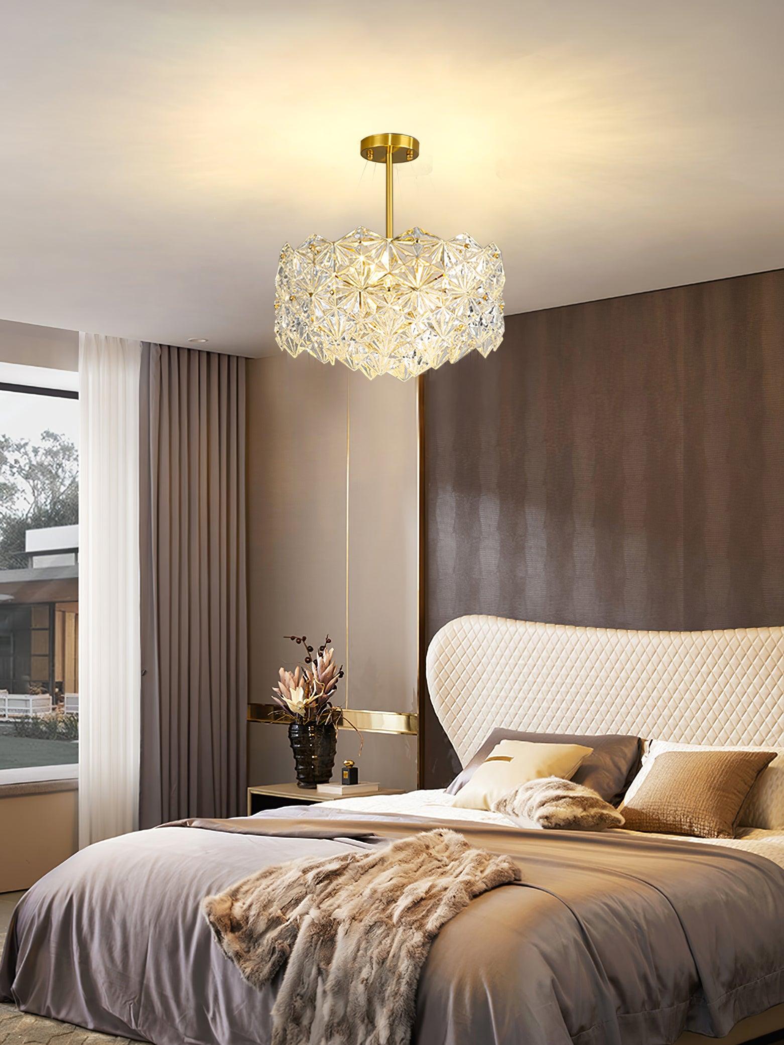 Snowflake Glass Chandelier - Cueteks
