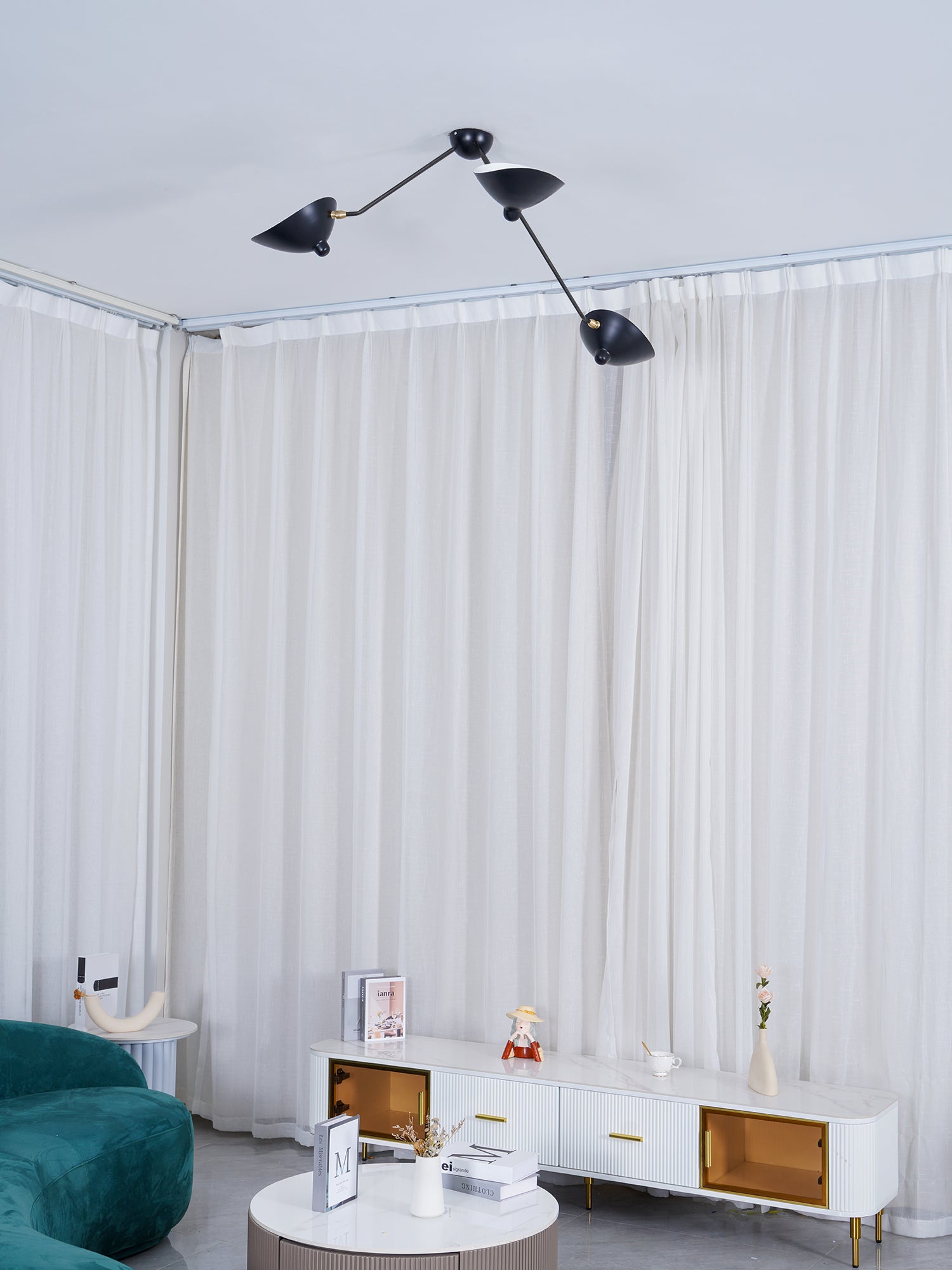 Serge Mouille Ceiling Lamp B - Cueteks