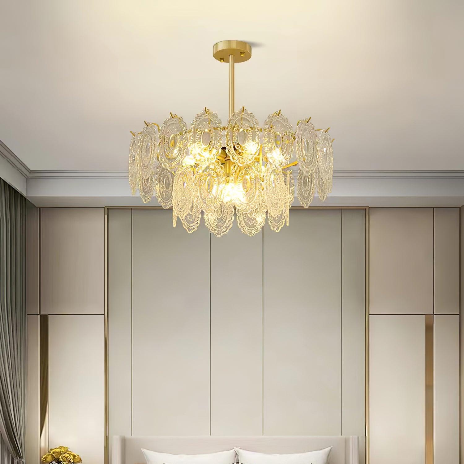 Wave Glass Chandelier - Cueteks