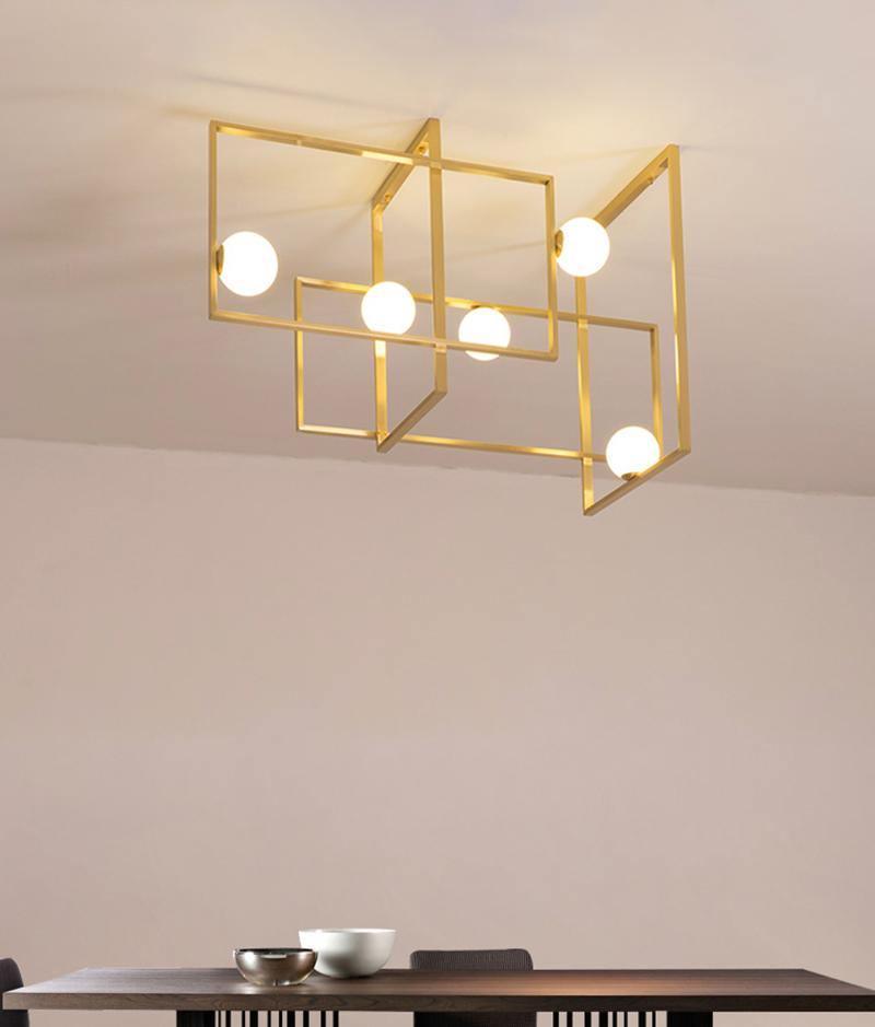 Mondrian Glass Ceiling Light - Cueteks