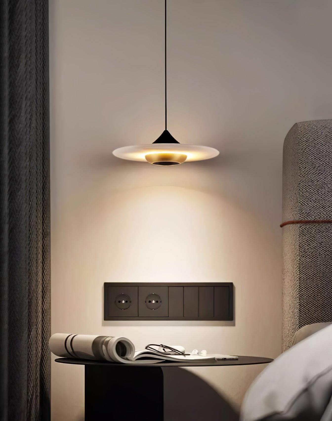 Flying Saucer Marble Pendant Lamp - Cueteks