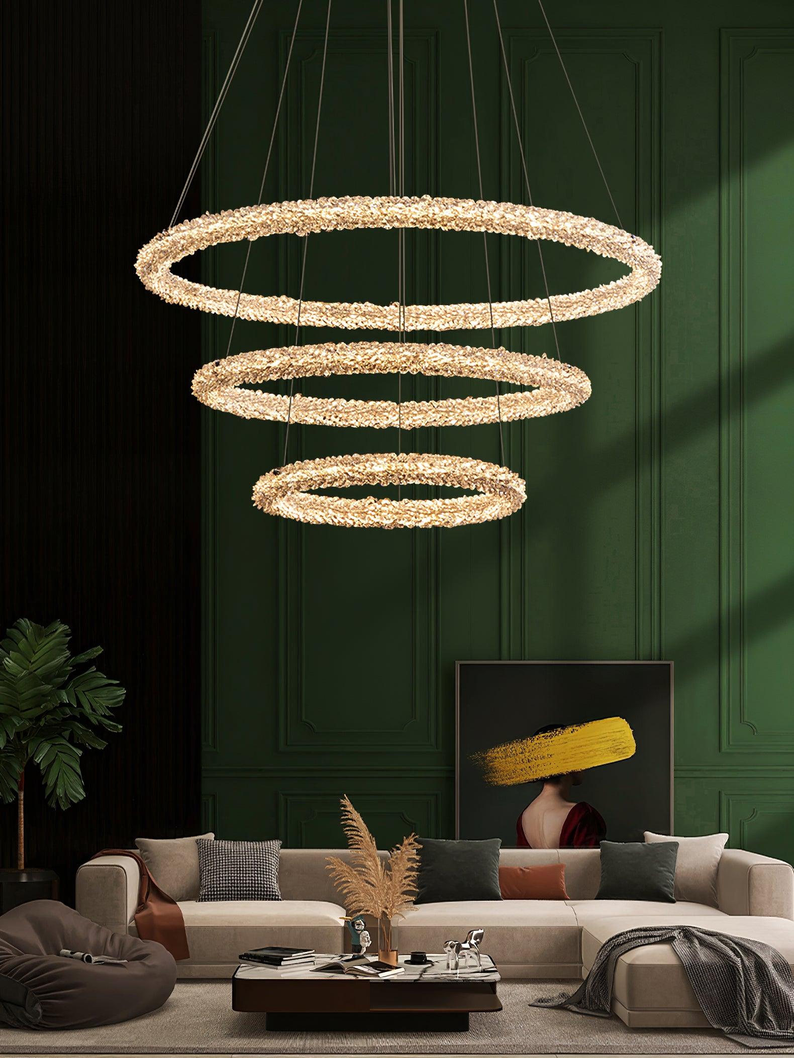 Ring Crystal Chandeliers - Cueteks