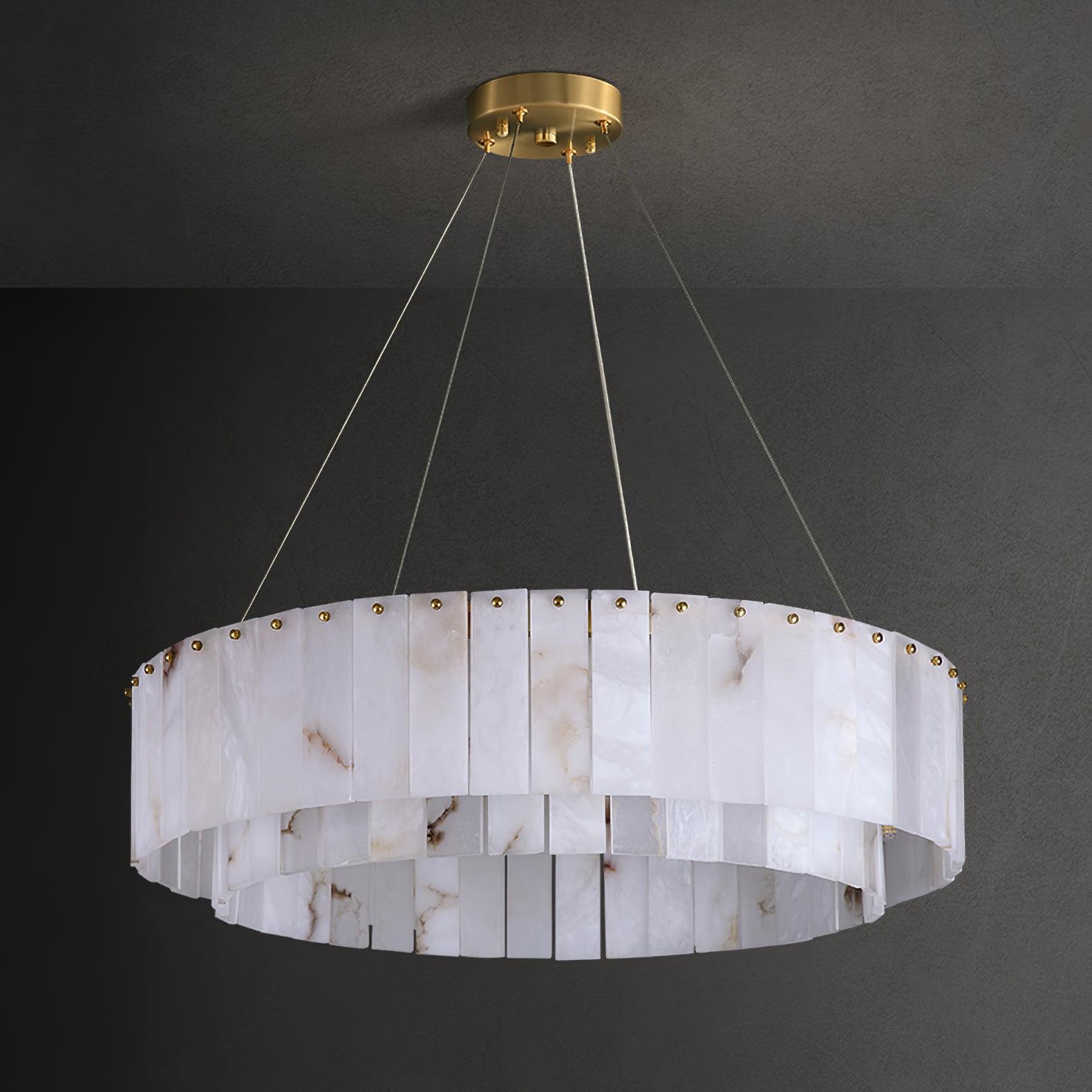 Rock Alabaster Chandelier - Cueteks