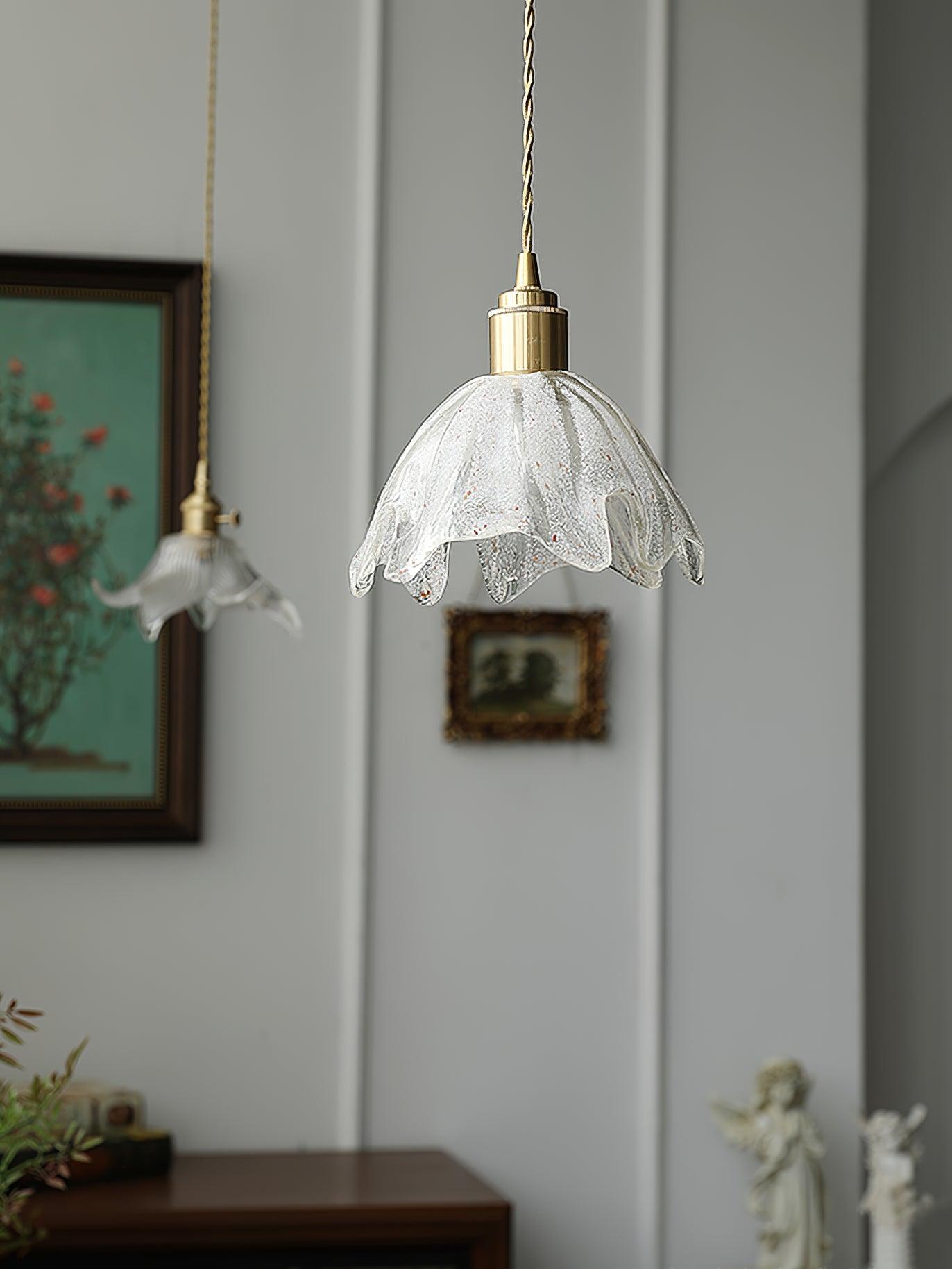 Lotus Crystal Small Pendant Light - Cueteks