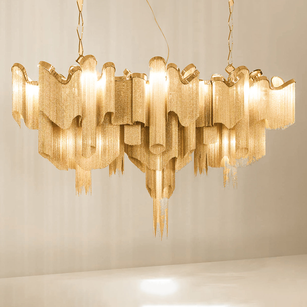 Stream Chain Chandelier - Cueteks